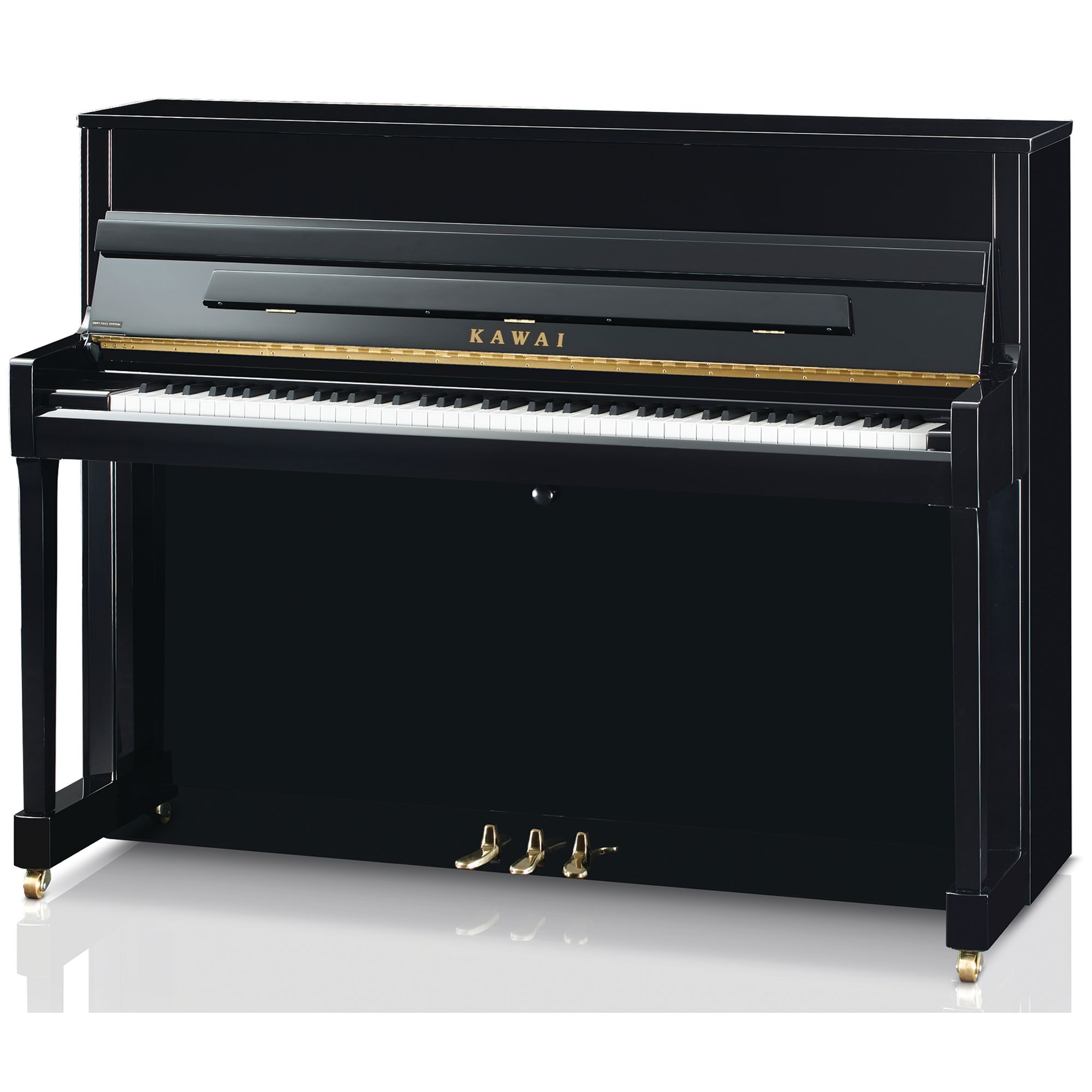 Kawai K200 Upright Piano -polished Ebony
