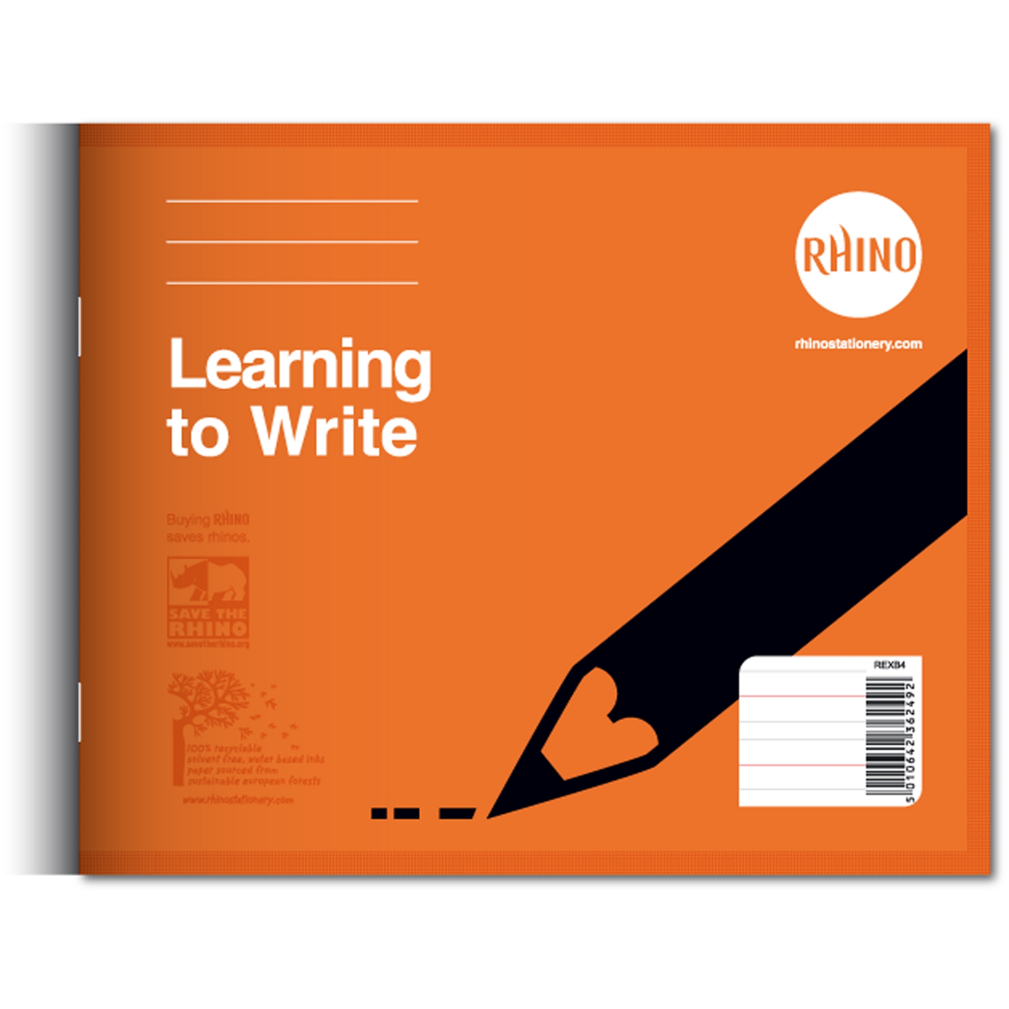 Learnwrite Bk 32p 4mm-15mm Orange P25