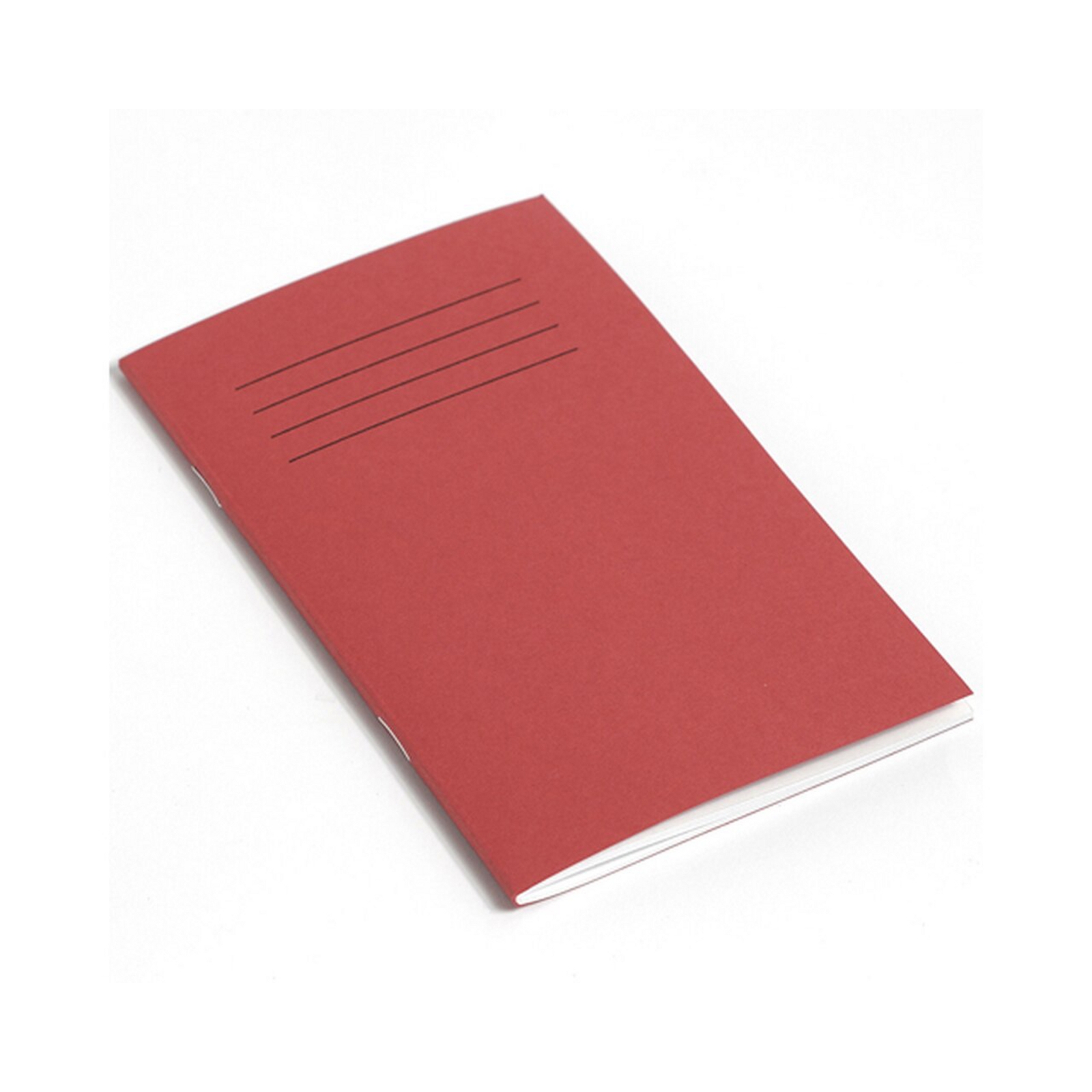 8 x 4"/200 x 100mm Red Cover 7mm Ruled Vocabulary Book - 48 Pages - Pack of 100