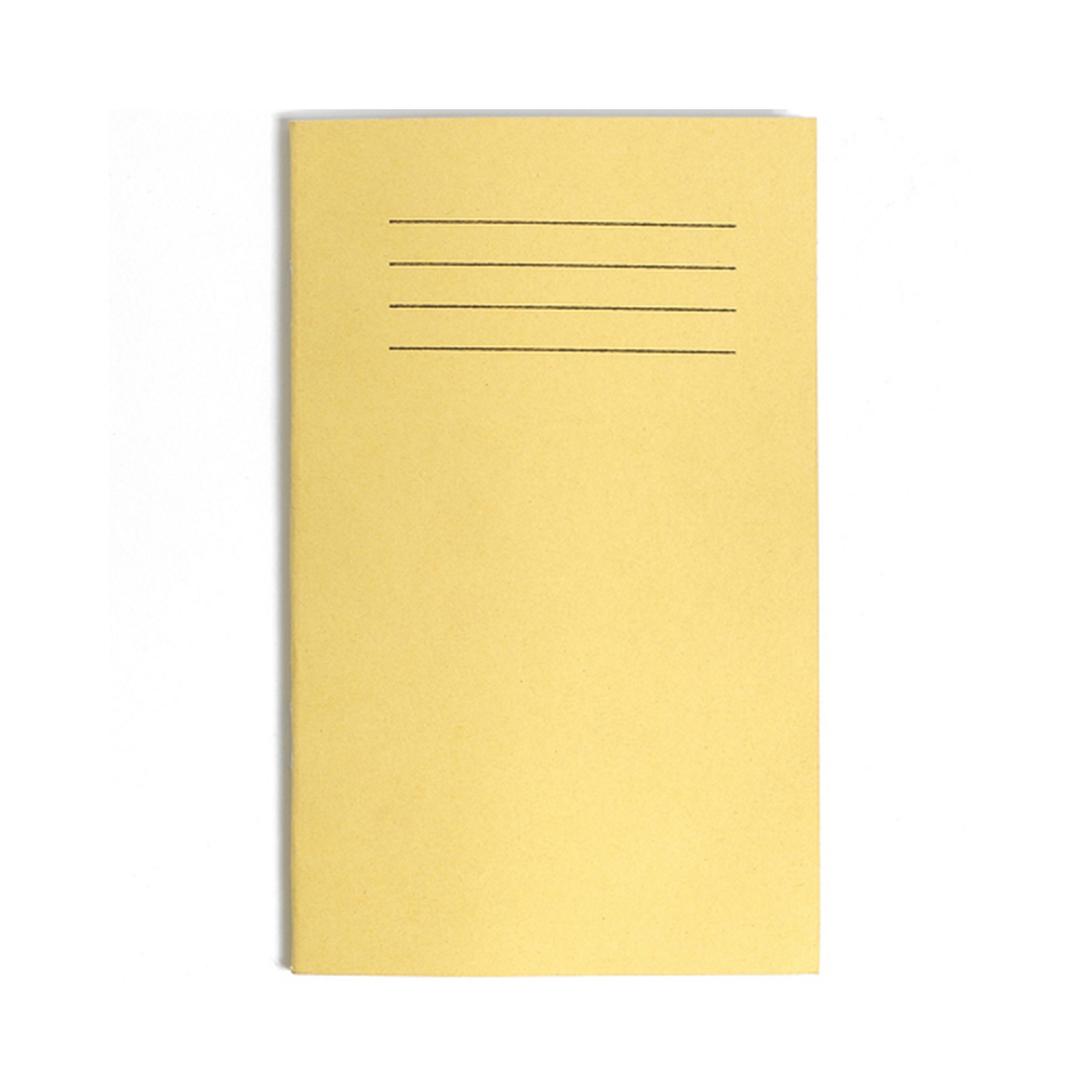 8 x 4"/200 x 100mm Yellow Cover 7mm Ruled with Centre Margin Vocabulary Book - 48 Pages - Pack of 100