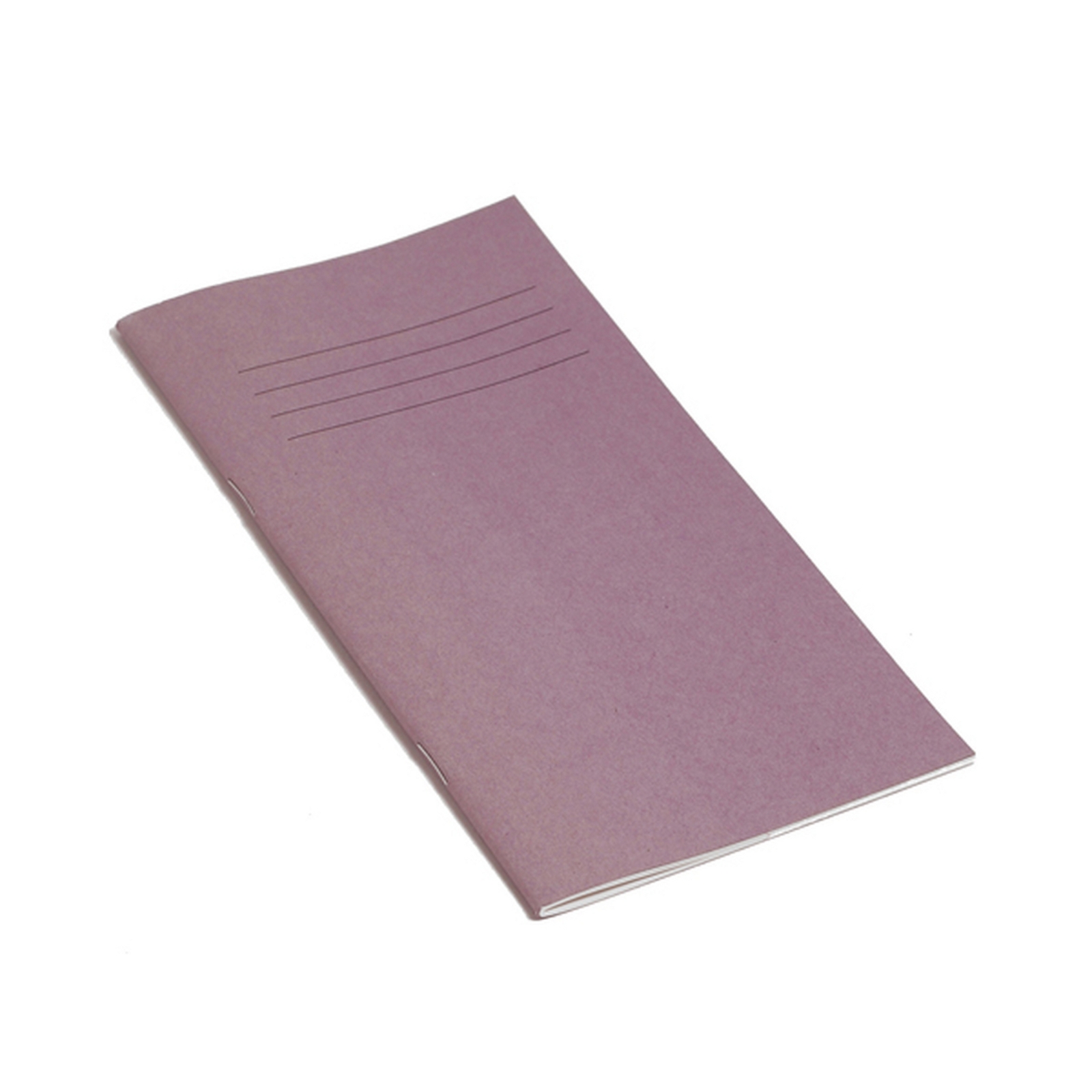 8 x 4"/200 x 100mm Purple Cover 8mm Ruled with Centre Margin Vocabulary Book - 32 Page - Pack of 100