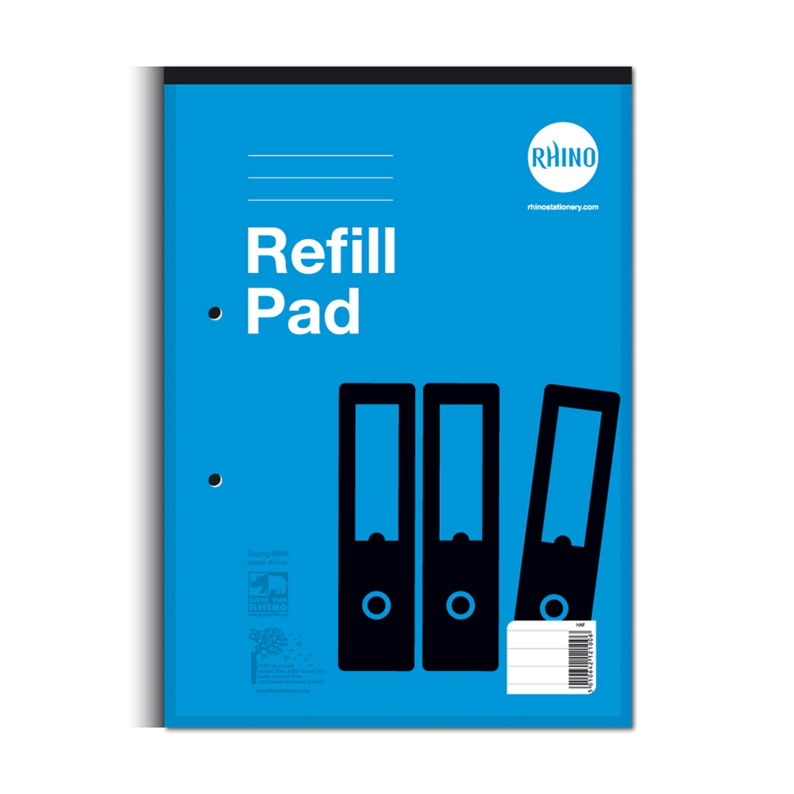 Refill Pads A4 Headbound 80p 8mm Blue P6