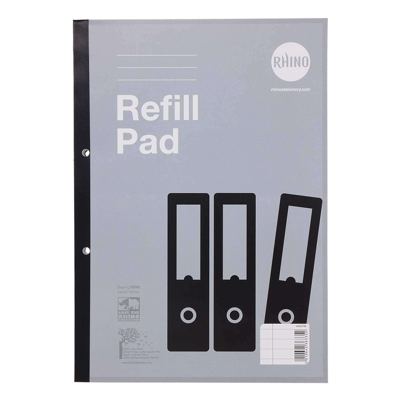 Refill Pads A4 200p 8mm Margin Red P5