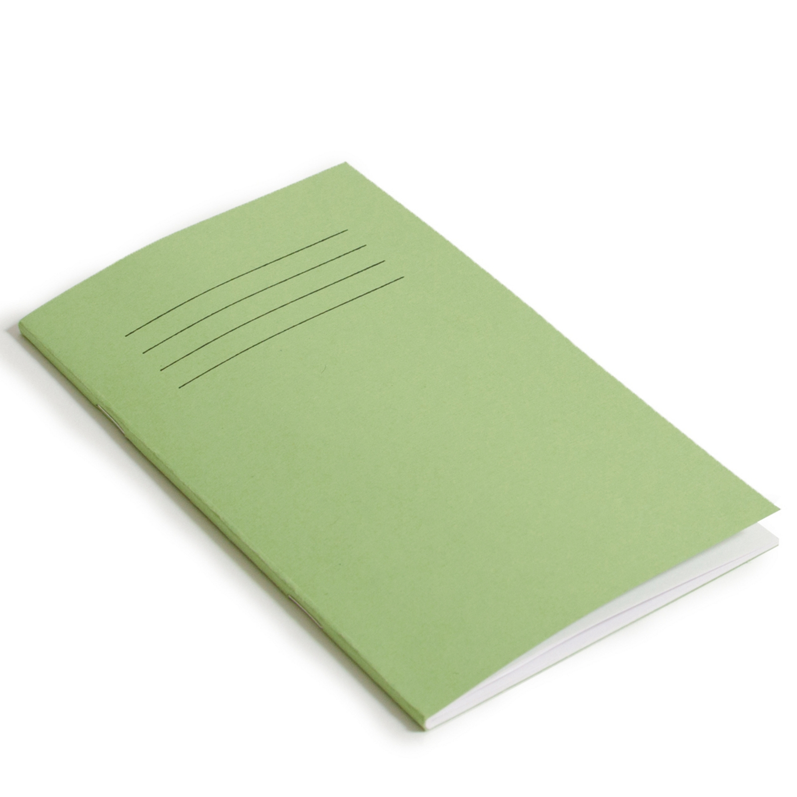 8 x 4"/200 x 100mm Green Cover 7mm Ruled Vocabulary Book - 48 Pages - Pack of 100