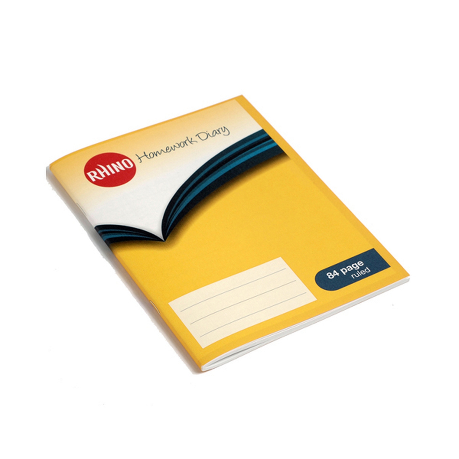 Homework Diary, 5 Day, 84 Pages, Yellow Cover - Pack of 100