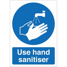Use Hand Sanitiser A4 Self-Adhesive Poster