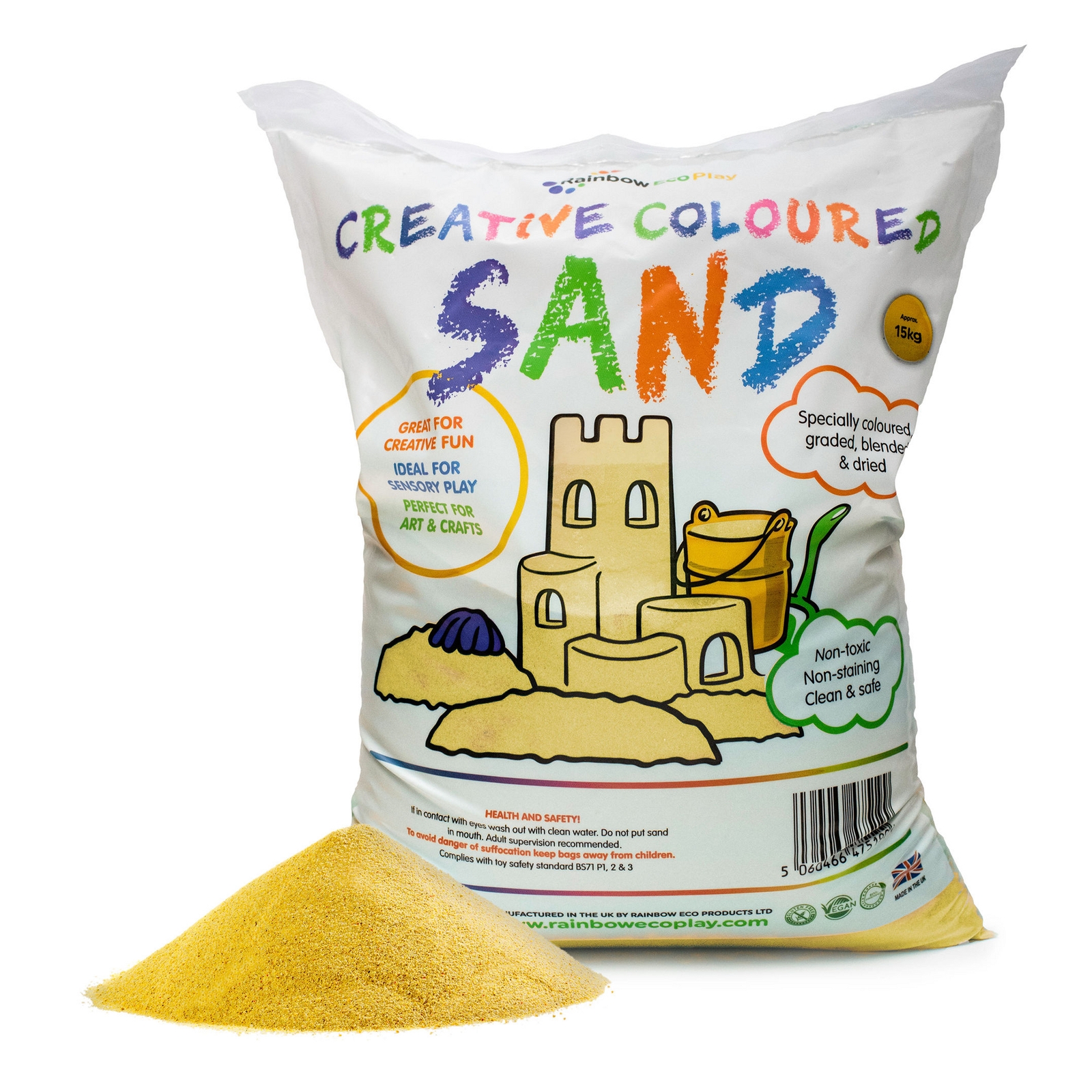Coloured Sand - Yellow 15kg Bag 