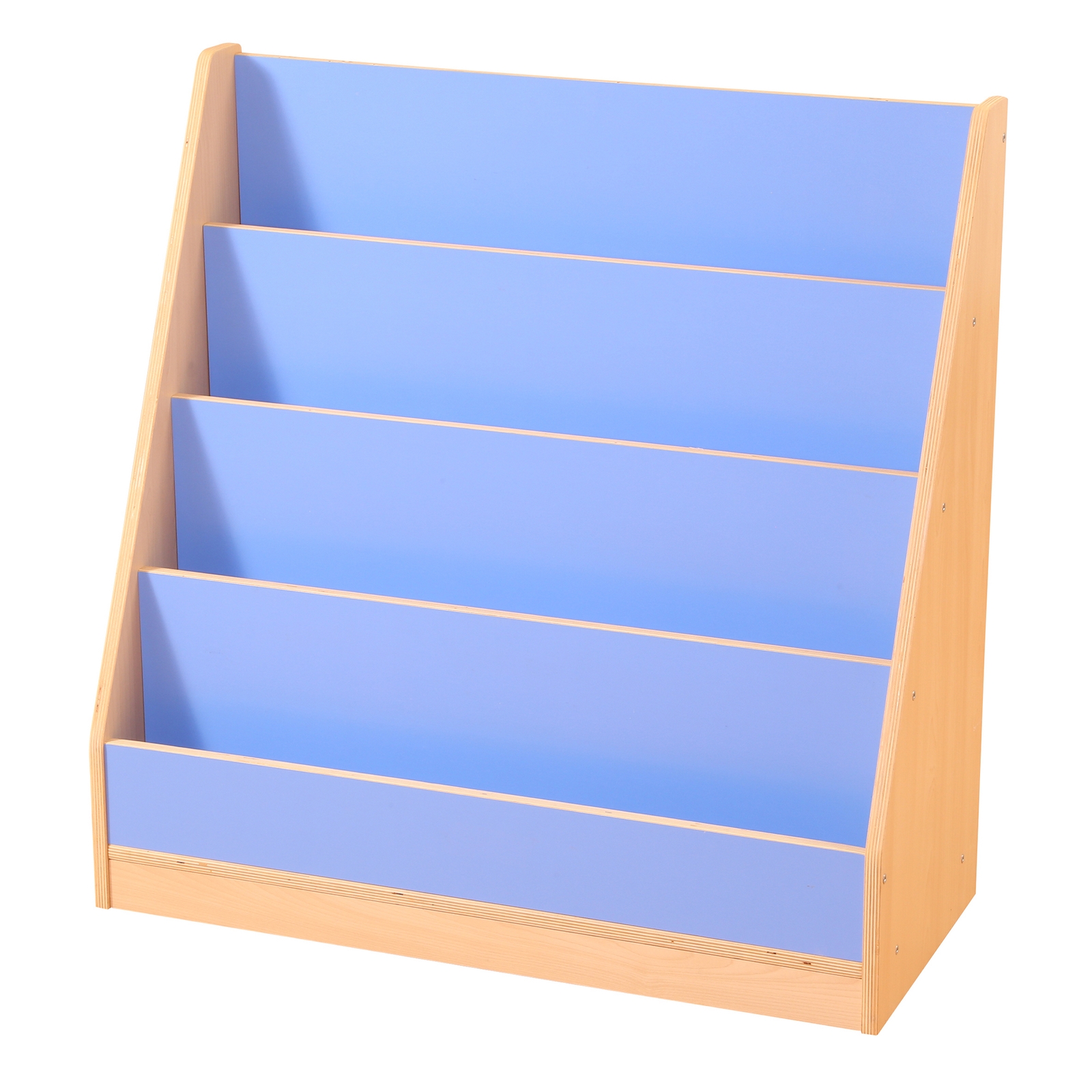 Pastel Blue & Maple 4 Tier Book Display