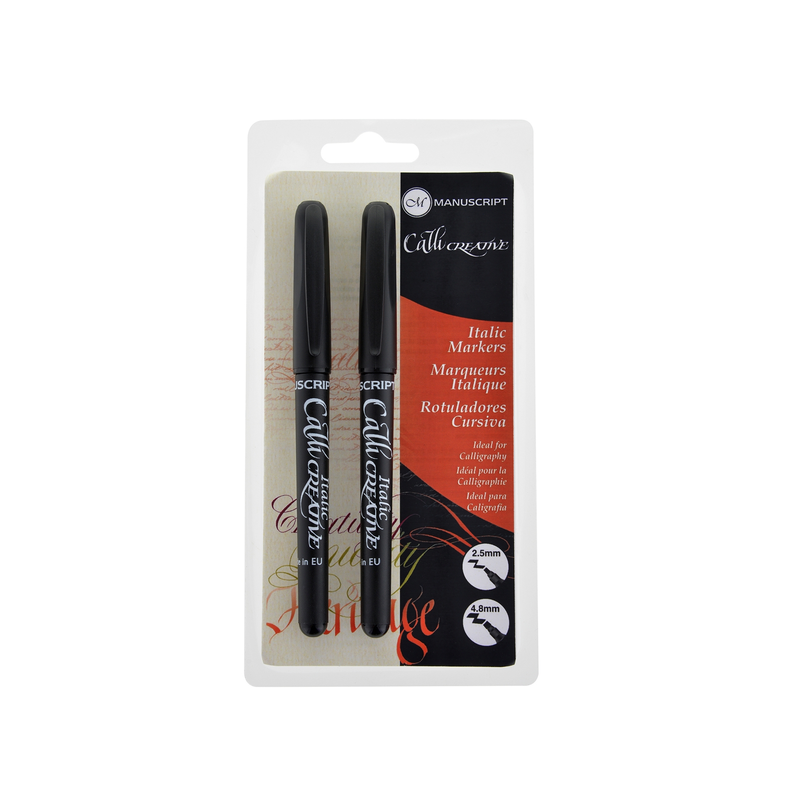 Manuscript Italian Markers - Black P2