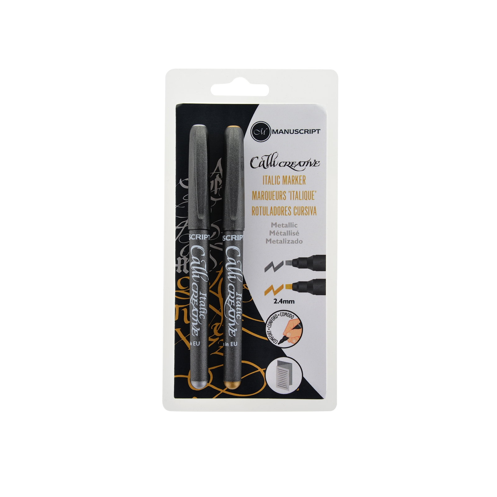 Manuscript Italian Markers - Metallic - Pack of 2