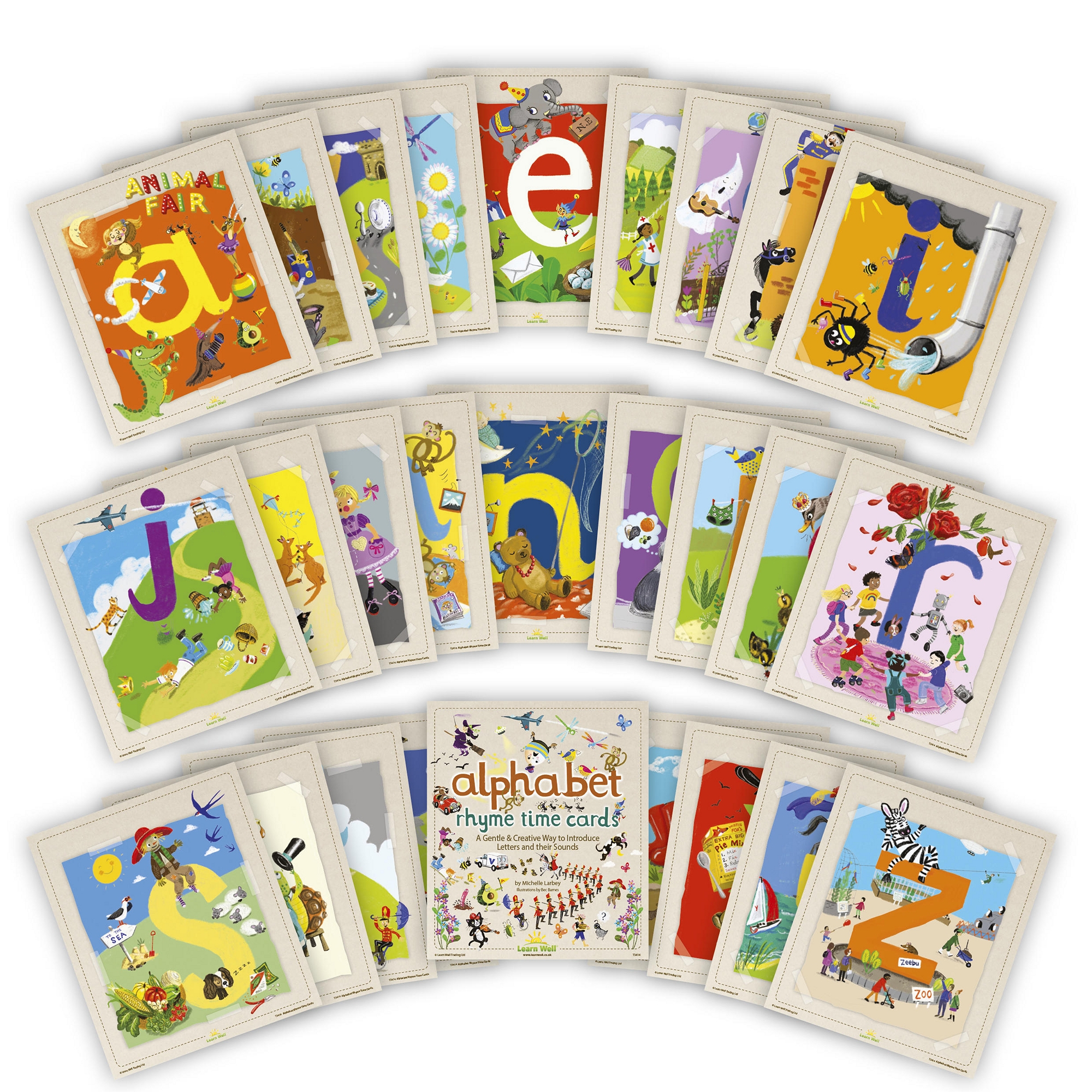 Alphabet Rhyme Time Cards.