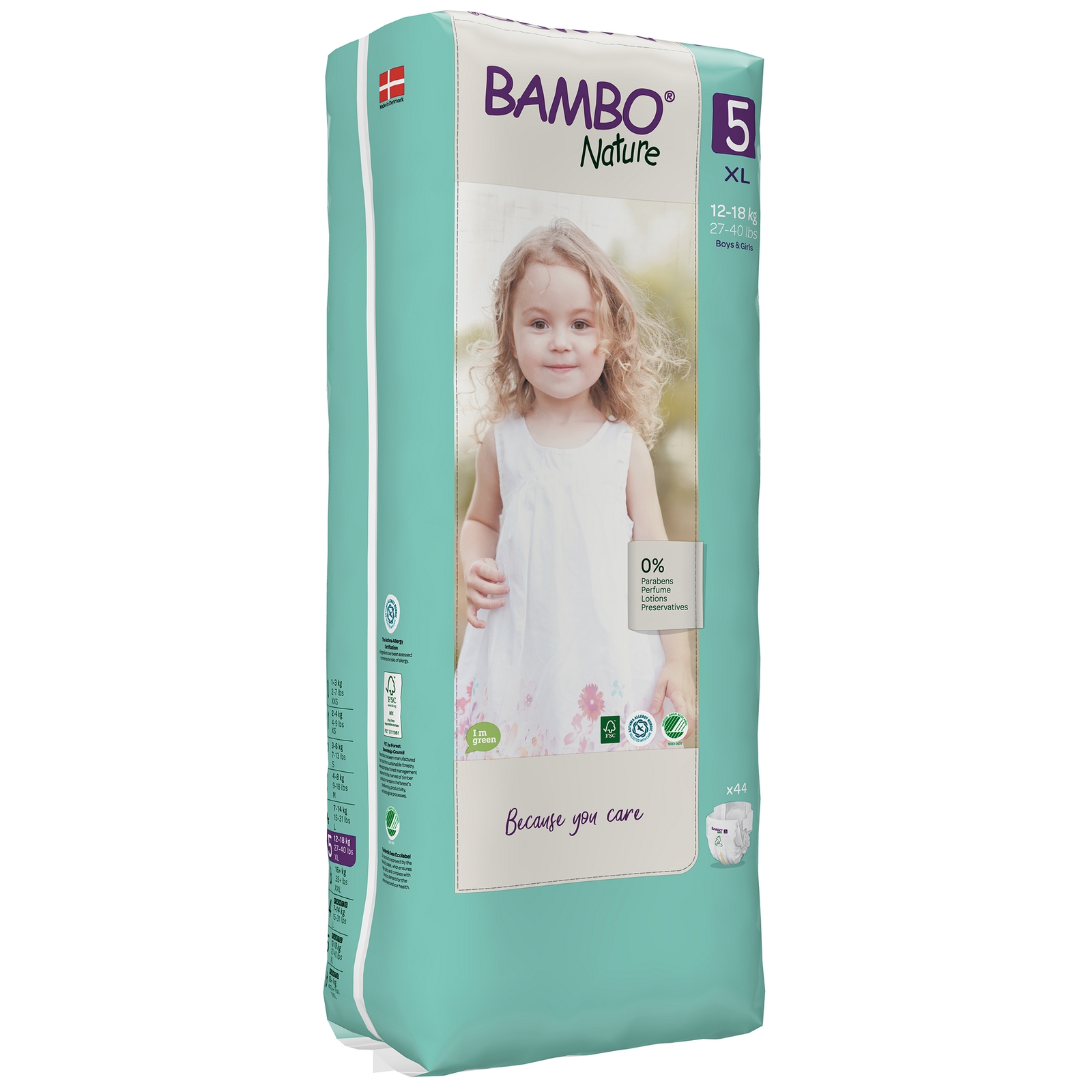 Bambo Nature Nappies Junior Tb Size5 Pk3