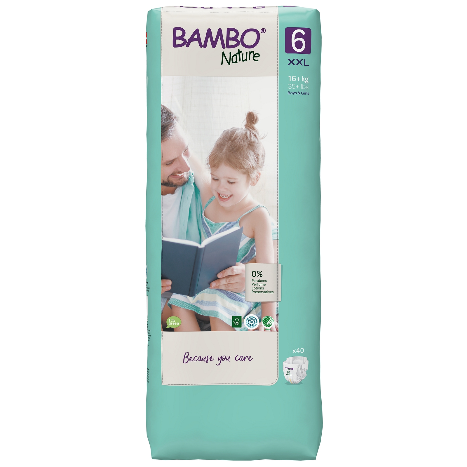 Bambo Nature Nappies XL- Plus TB Size 6