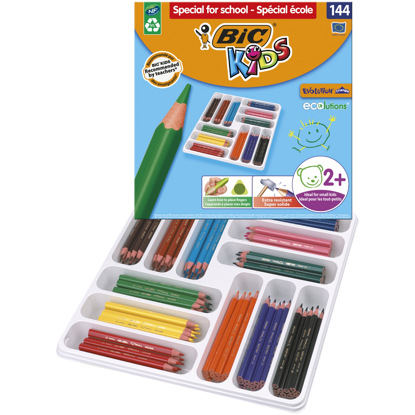BIC Kids Evo Tri-Colouring Pencils P144