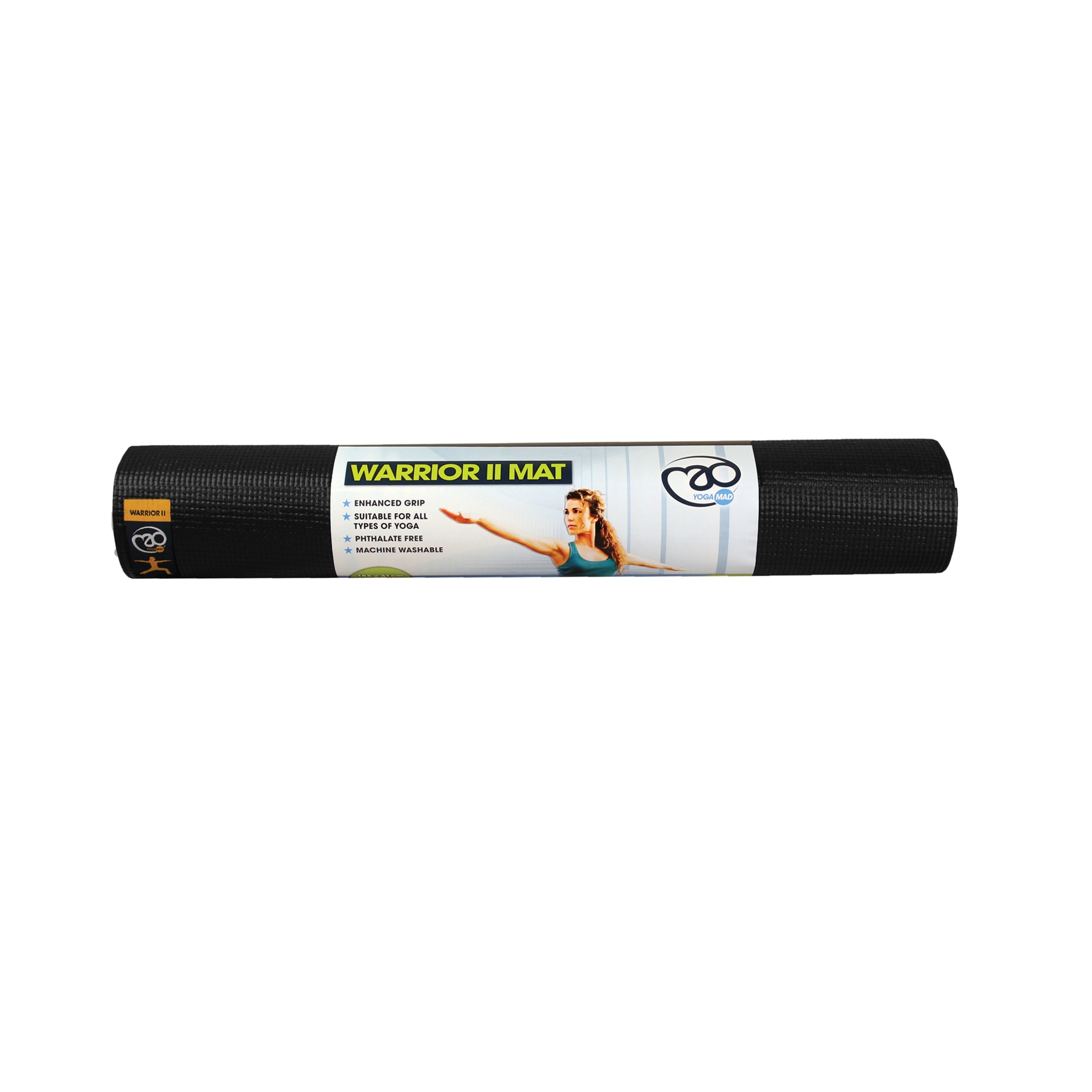 Warrior Yoga Ii Mat Black 4mm