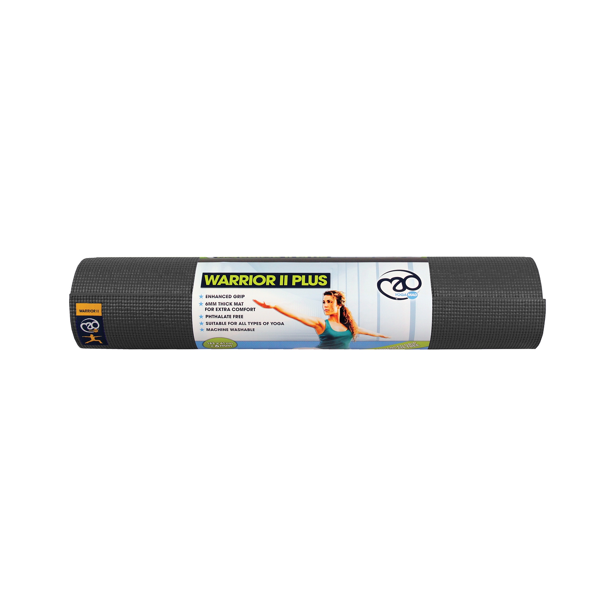 Warrior Yoga Ii Mat Graphite 6mm