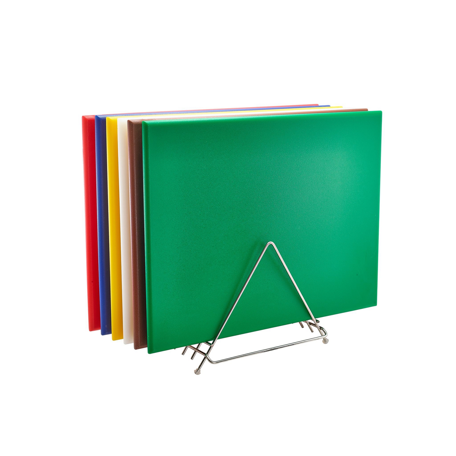 Colour Coded Polyethylene Chopping Board Set - 46 x 30cm - Assorted - Pack of 6