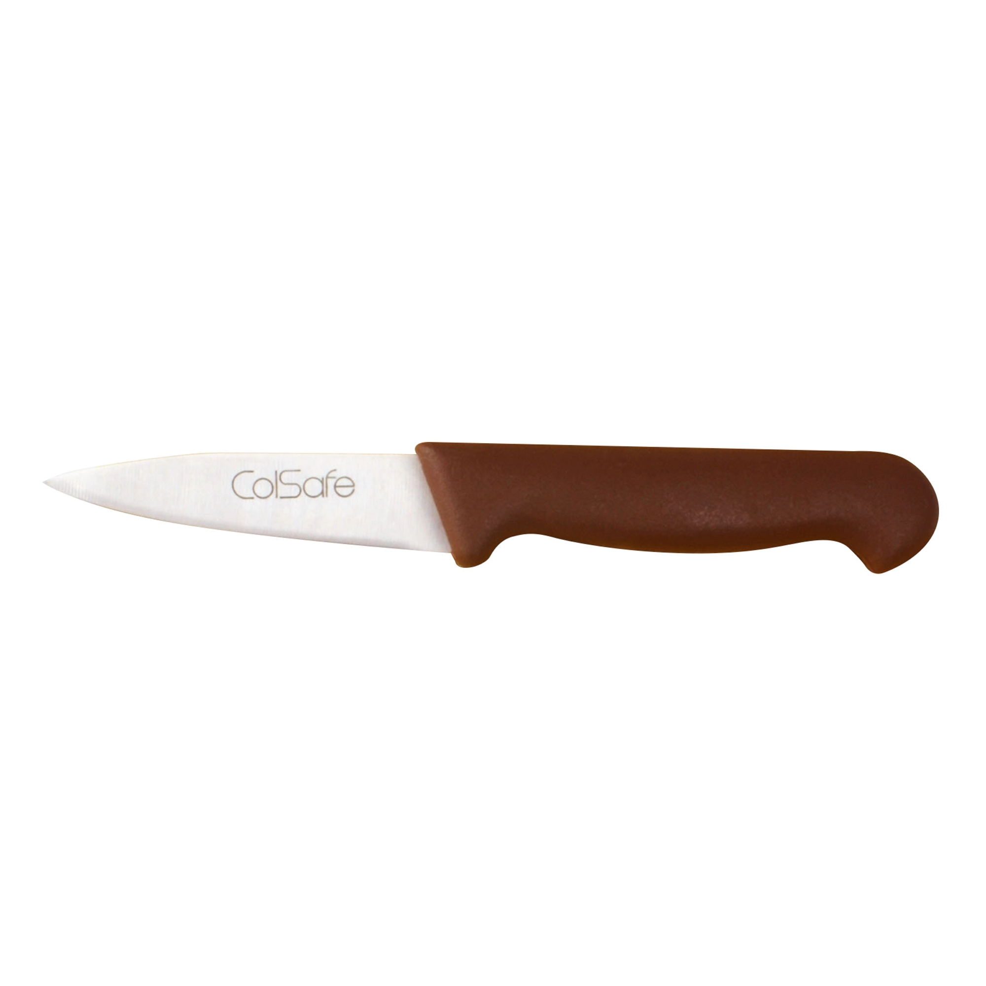 Brown Handled Vegetable Knife 4i 10.2cm