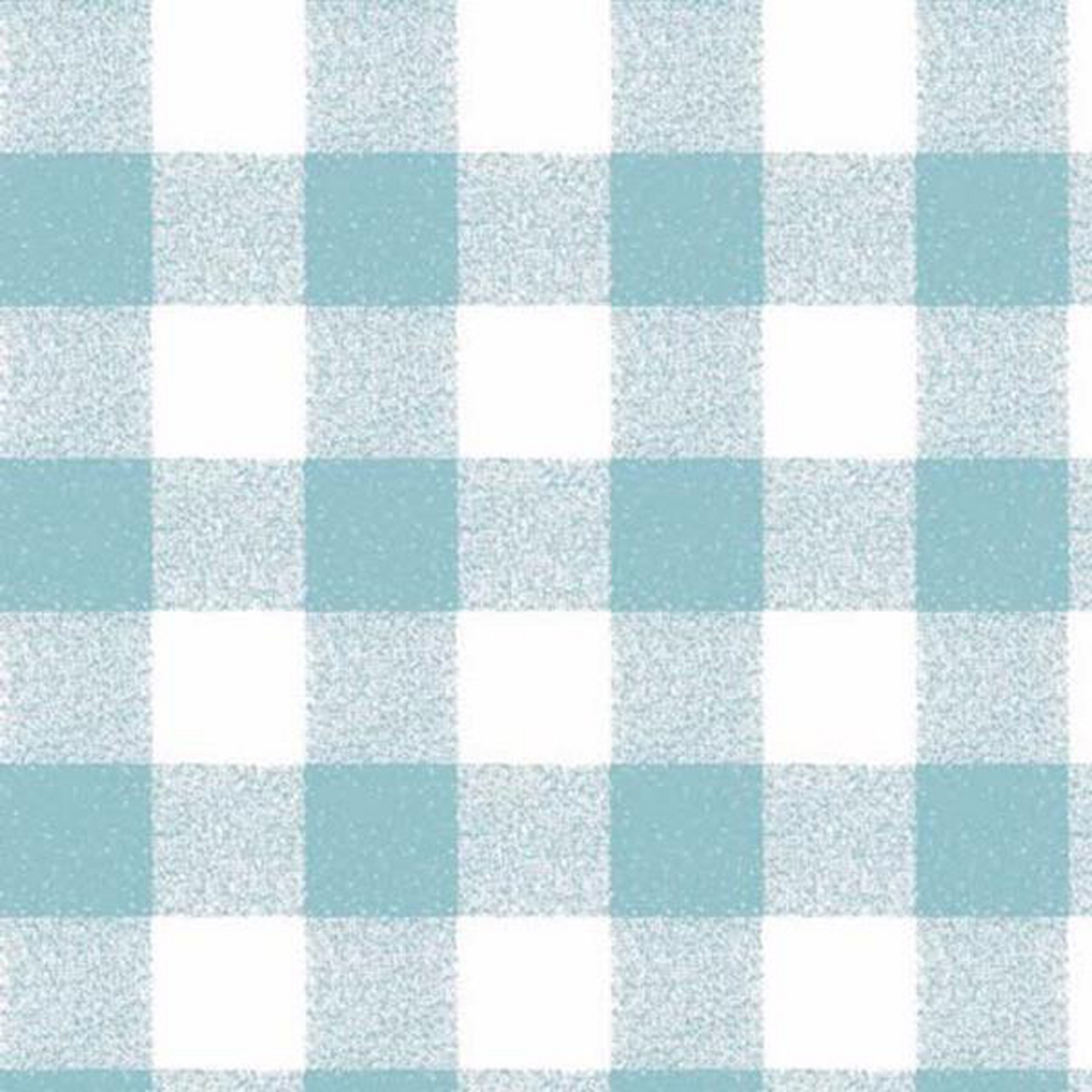 Gingham Circle Table Cloth Duck Egg