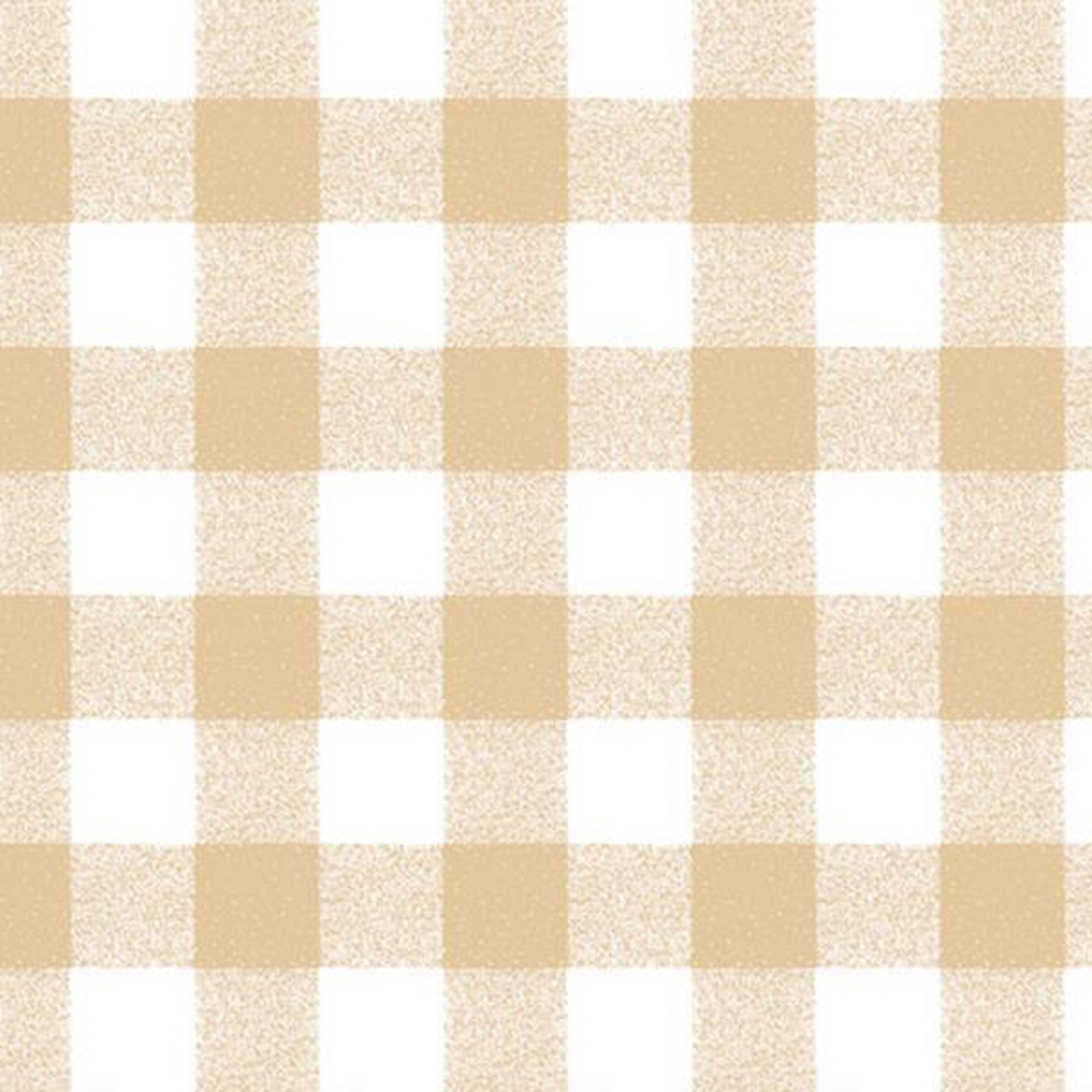 Gingham Table Cloth - Circular - Beige