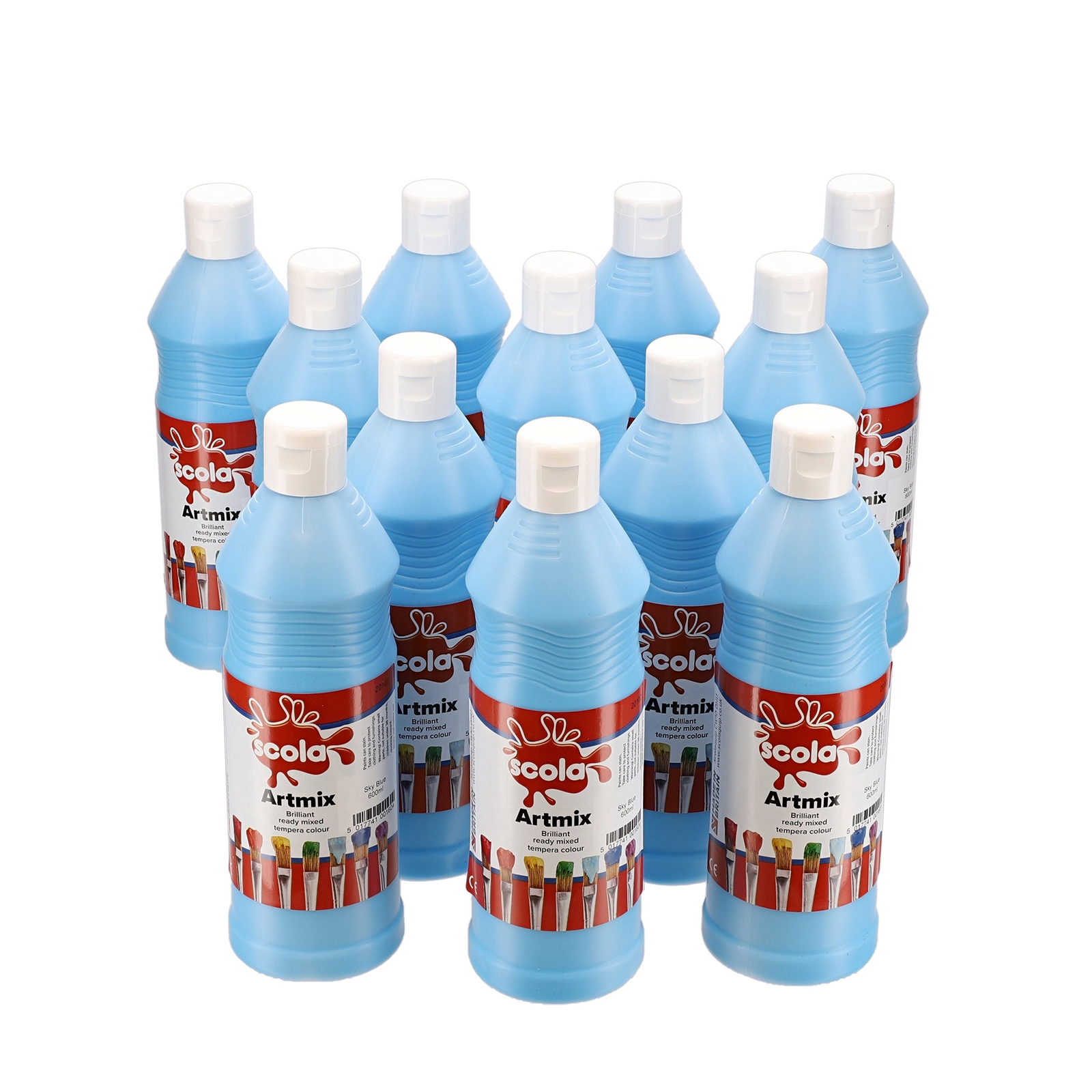 Scola Sky Blue  Artmix Ready Mixed Paint - 600ml - Pack of 12