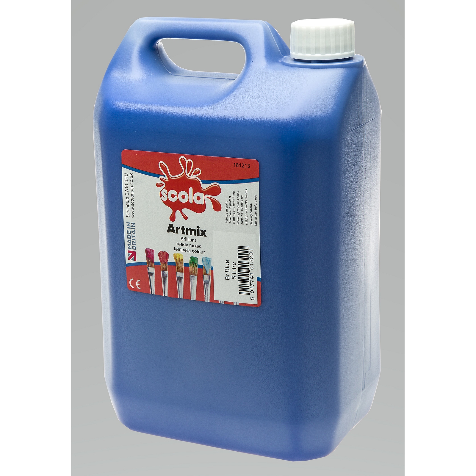Scola Artmix Ready Mixed Paint - 5 Litre - Brilliant Blue