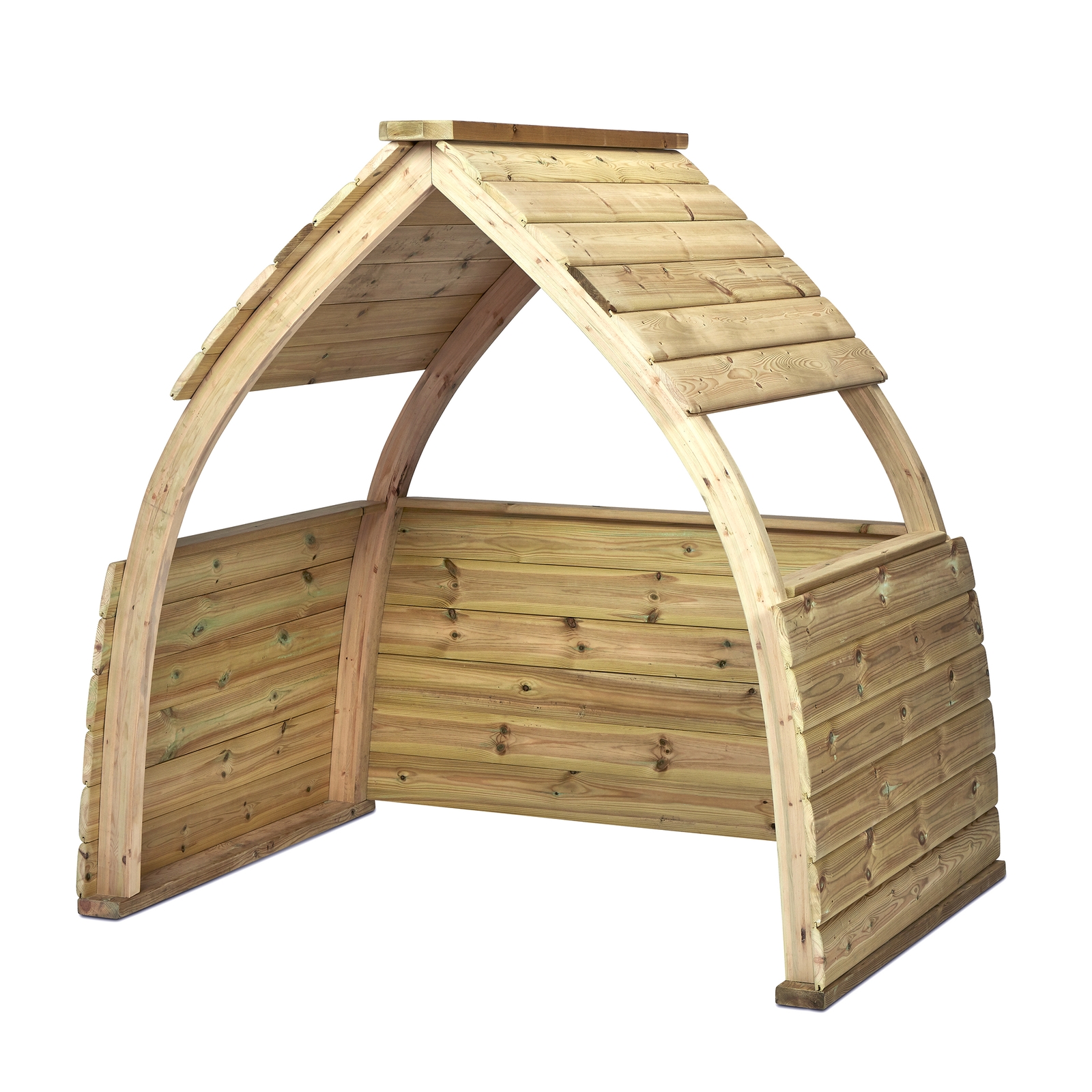 Millhouse Outdoor Wooden Play Shelter - L1400 x W1100 x H1400mm - Each