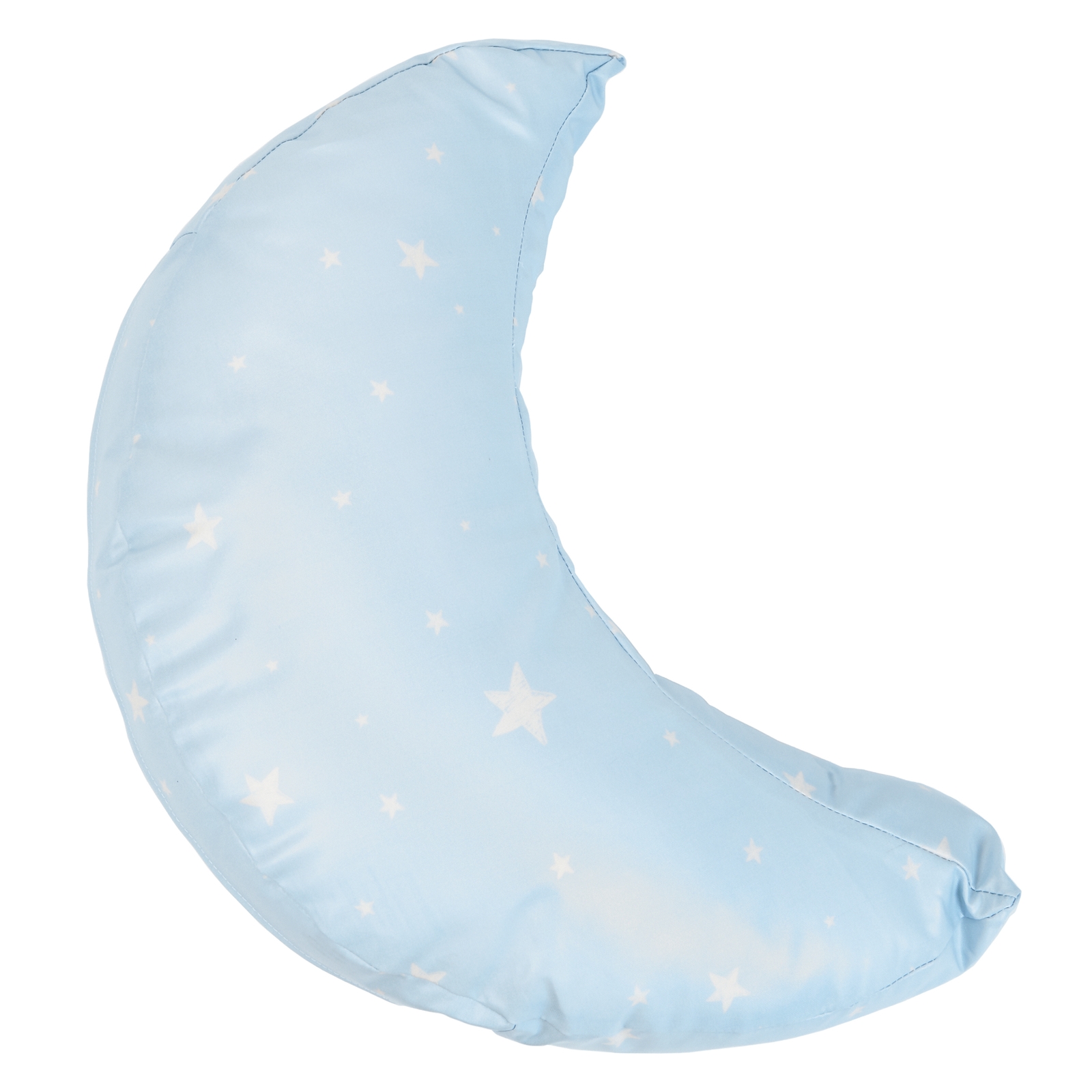 Lrg Floor Moon Shaped Cushion Star Print