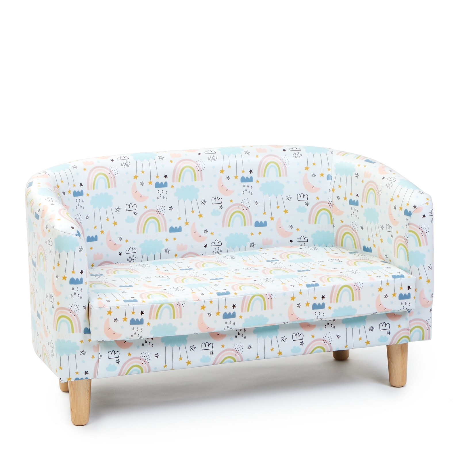 Tub Pastel Sofa In Rainbow Print