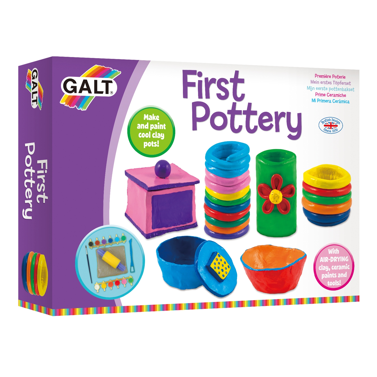 Galt First Pottery Kit - Includes Paints etc. - Per Kit