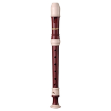 Recorder Workshop simulated rosewood and ivory descant recorder