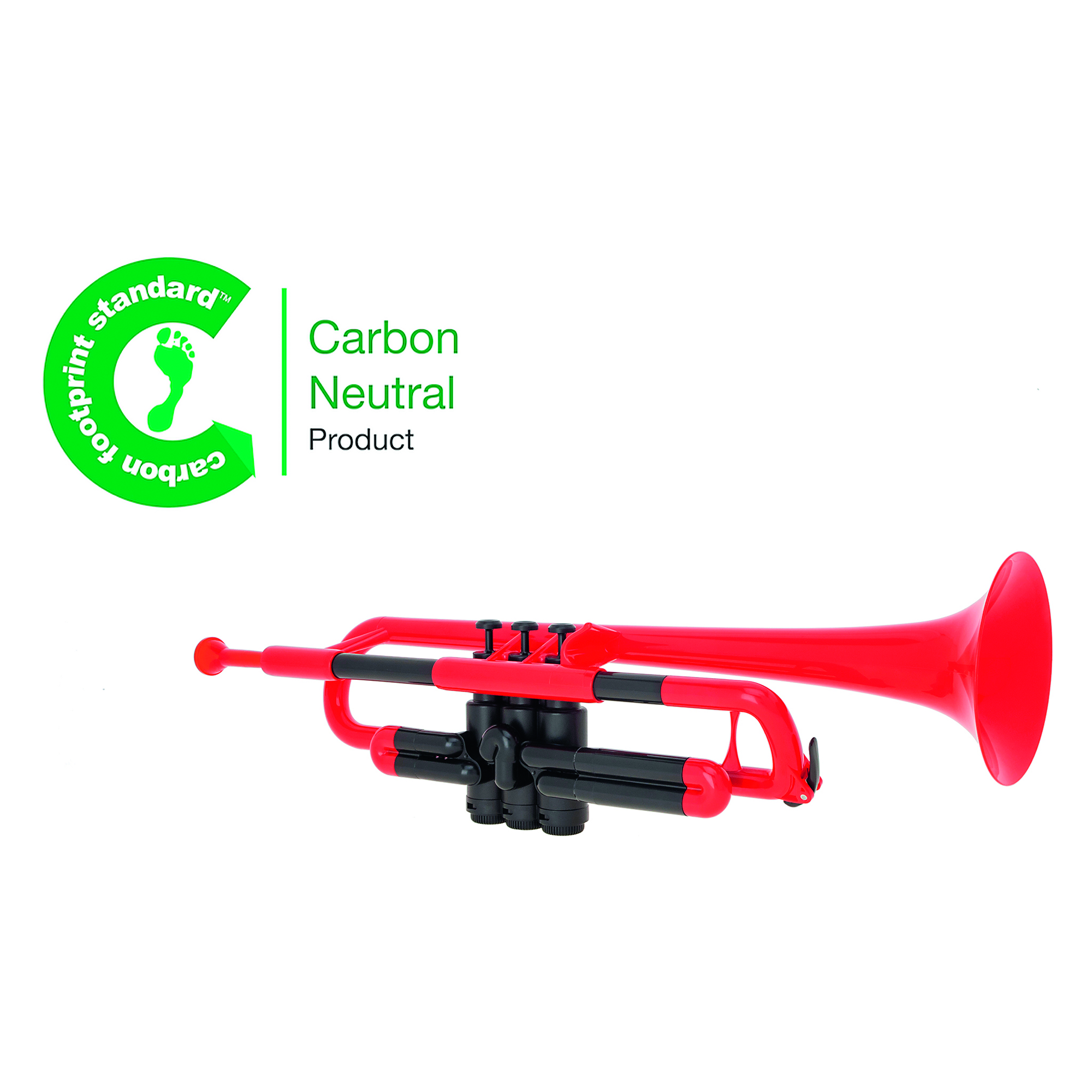 Ptrumpet Plastic Bb Trumpet Outfit Red