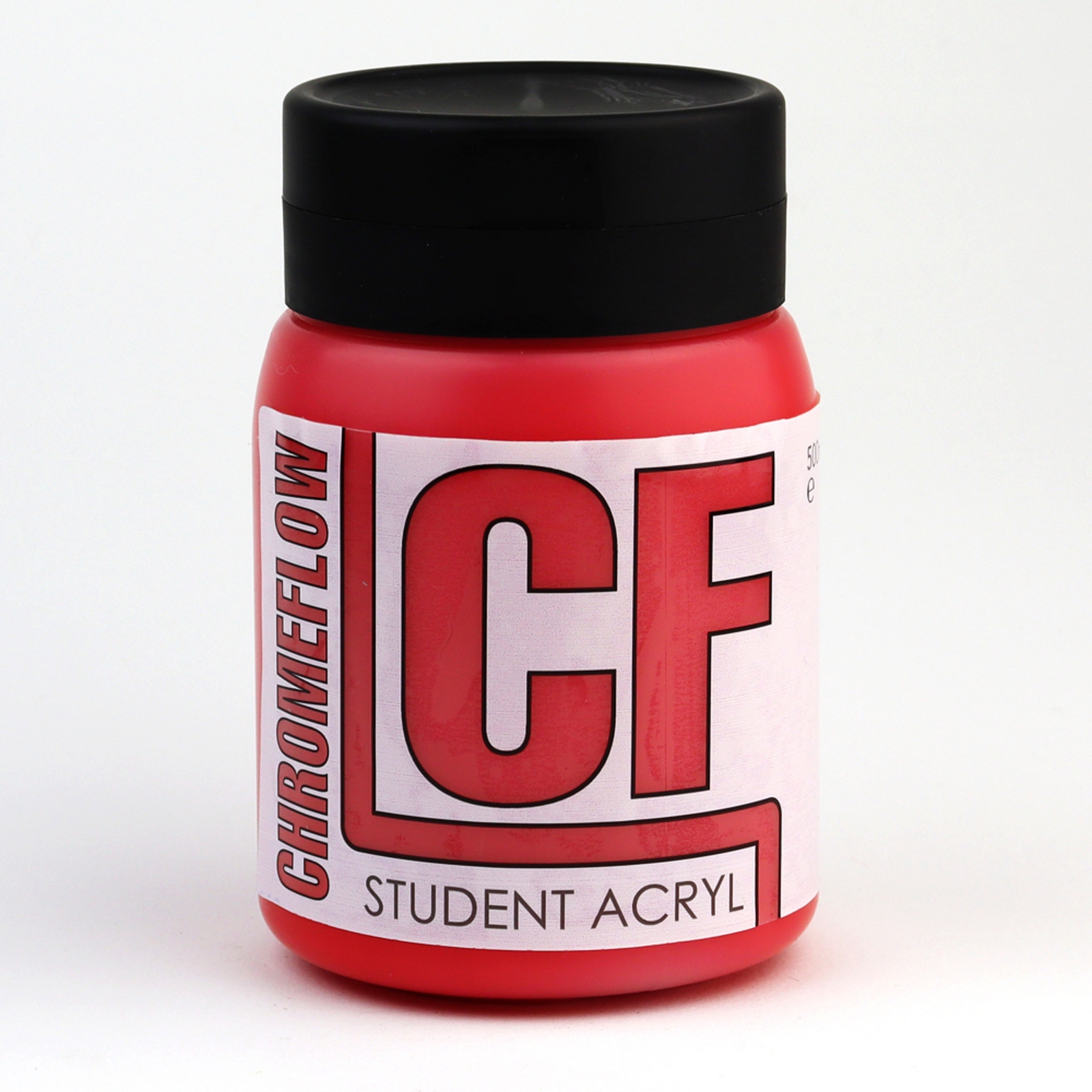 Chromeflow Transparent Vermilion CF Student Acryl Paint - 500ml - Each