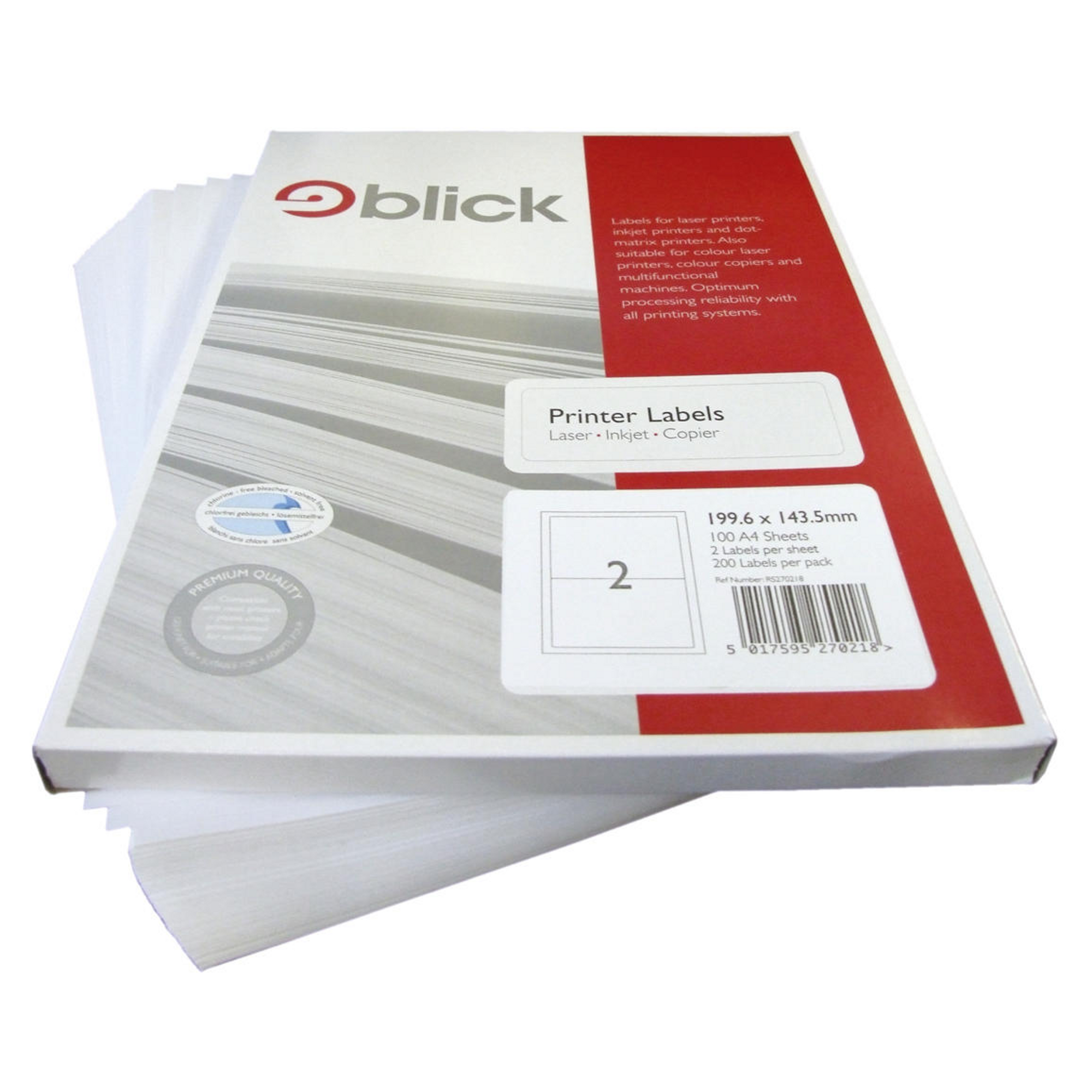 G1878071 - Multi Labels A4 199.6x143.5mm 100 Sheets | GLS Educational ...