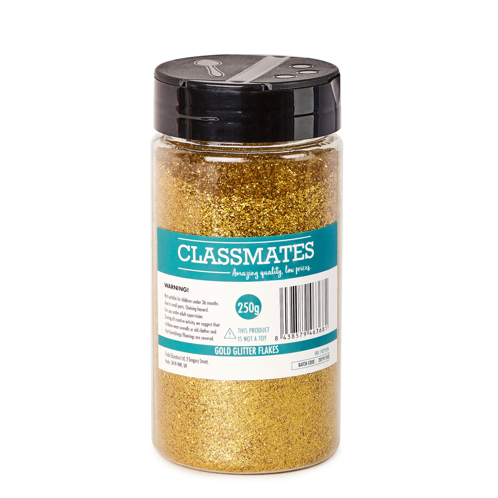 Flakes+Glitter+250g+Gold