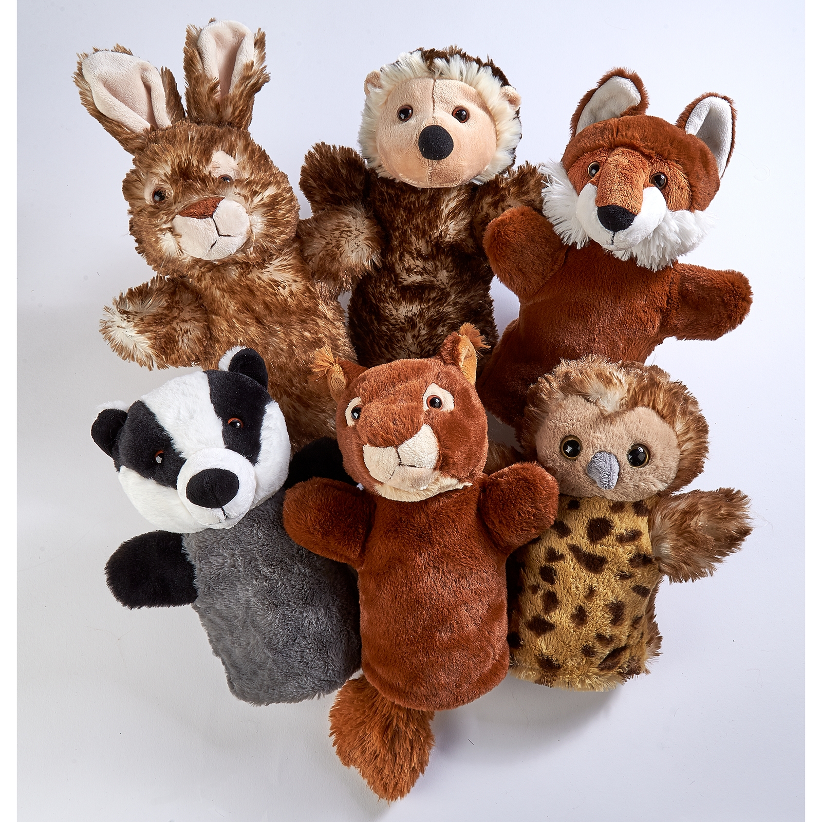Woodland Animal Puppets - Assorted - Pack of 6