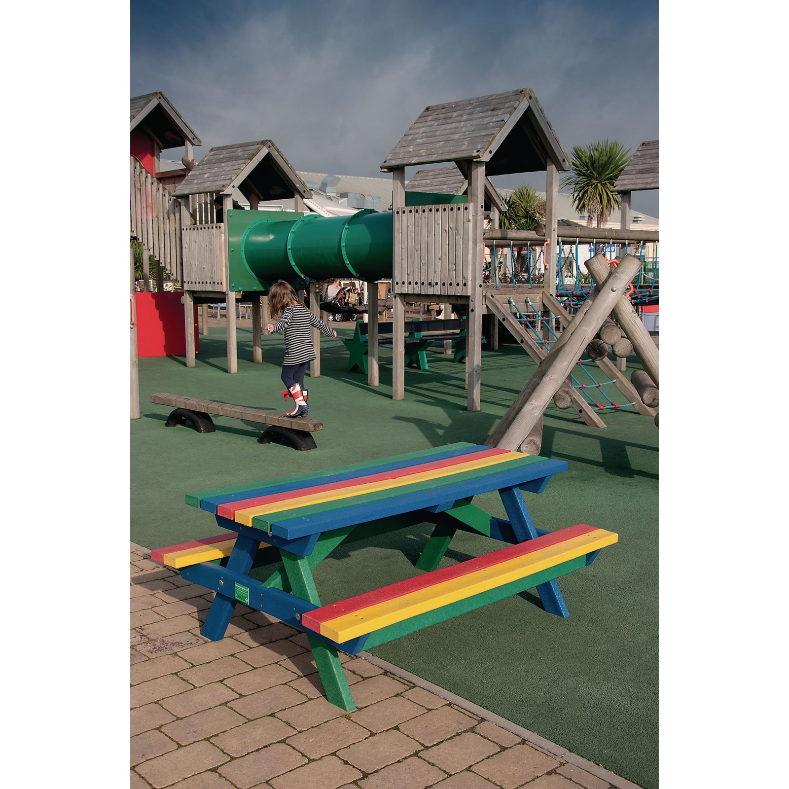 Rainbow Picnic Bench