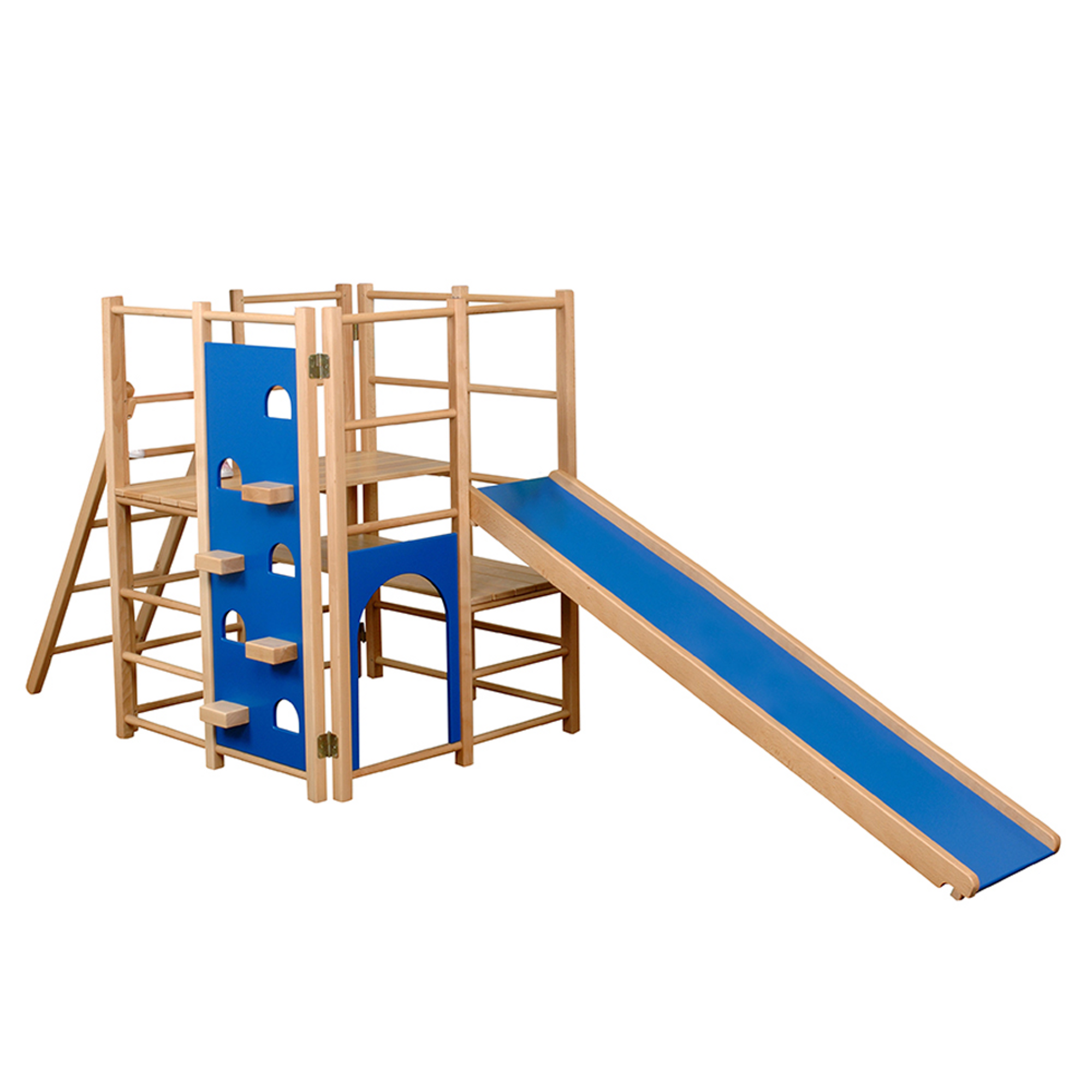 outdoor wooden climbing frames