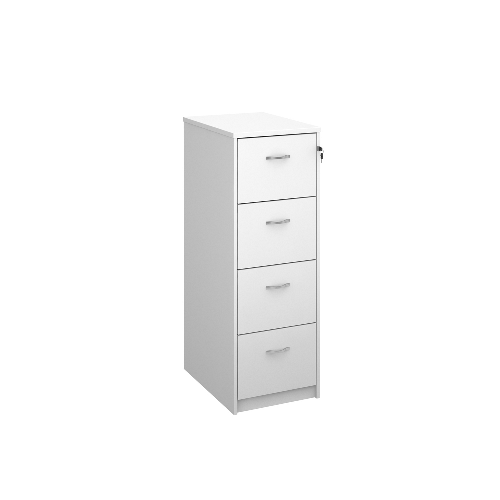 Cm Wooden Filing Cabinet 4 Draw White Findel Education