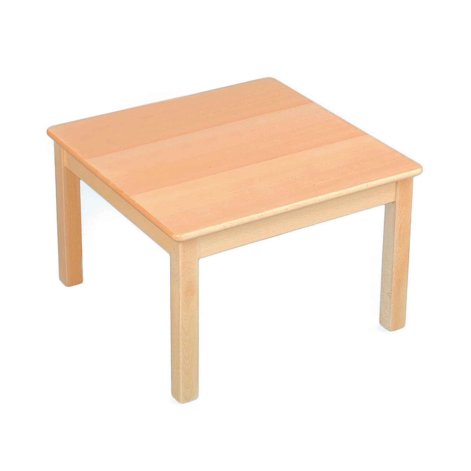 GALT Square Solid Beech Classroom Table - 690 x 690 x 300mm - Beech