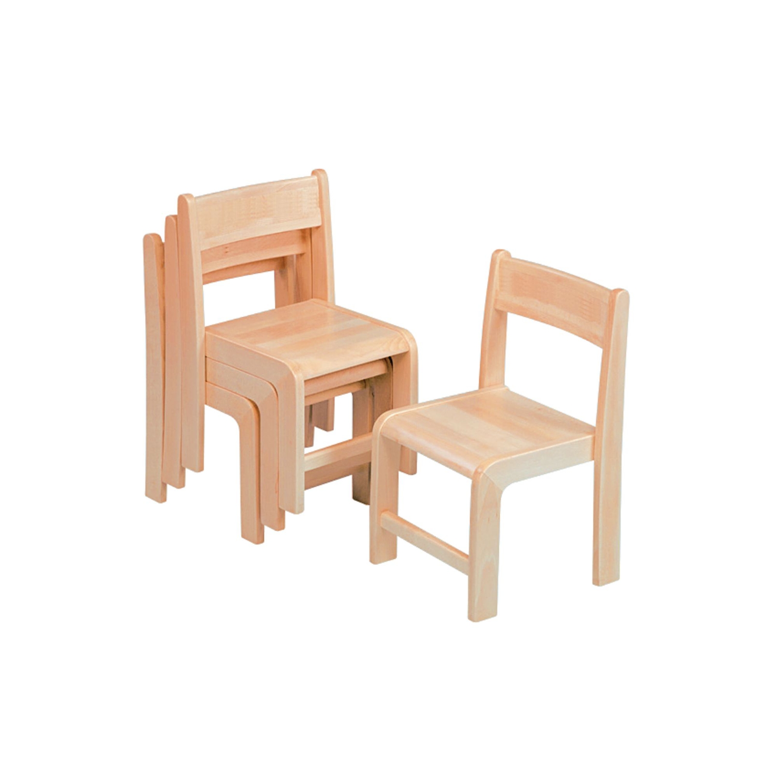 Galt Stackable Wooden Chairs - 260mm - Pack of 4