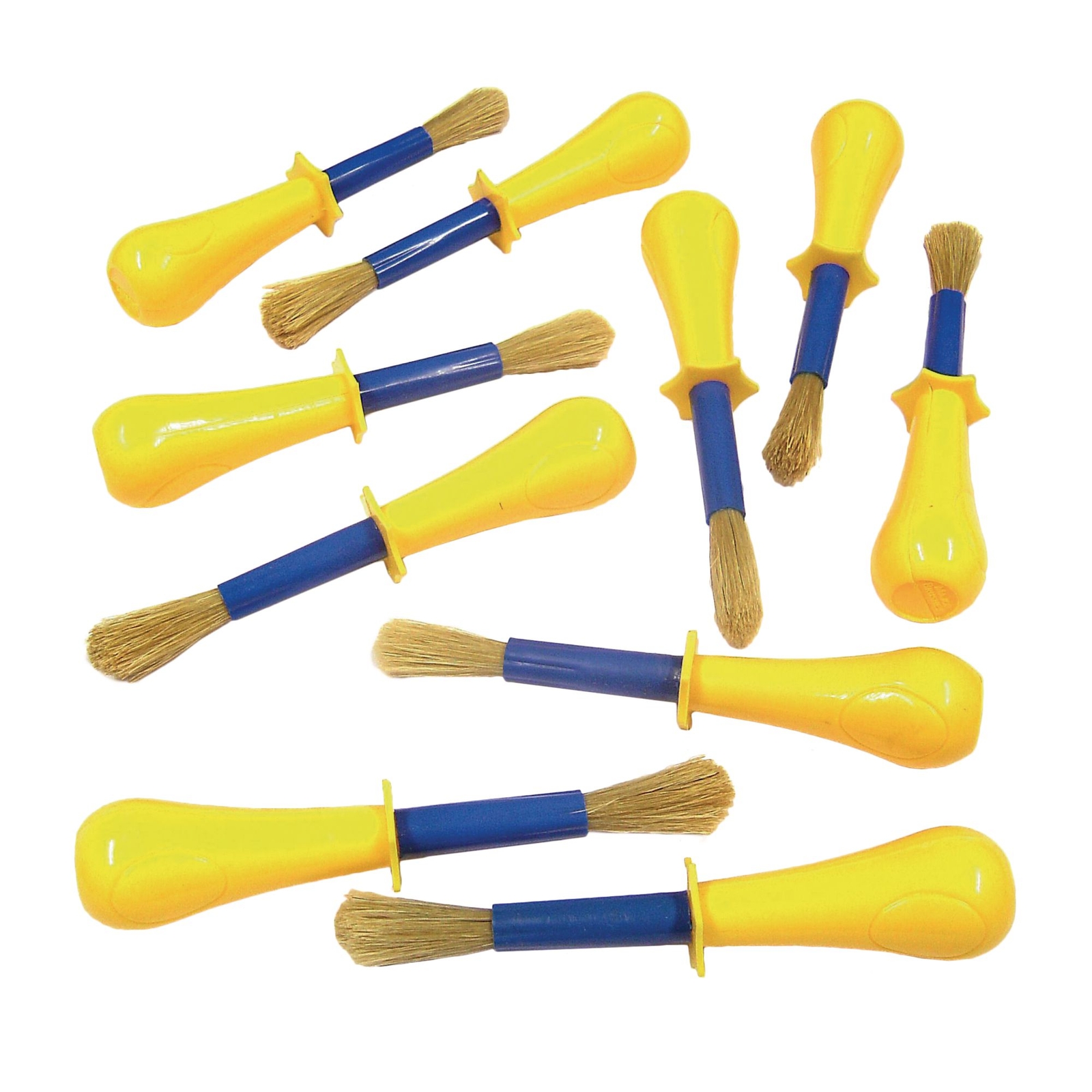 Round Handle Brushes - Pack of 10
