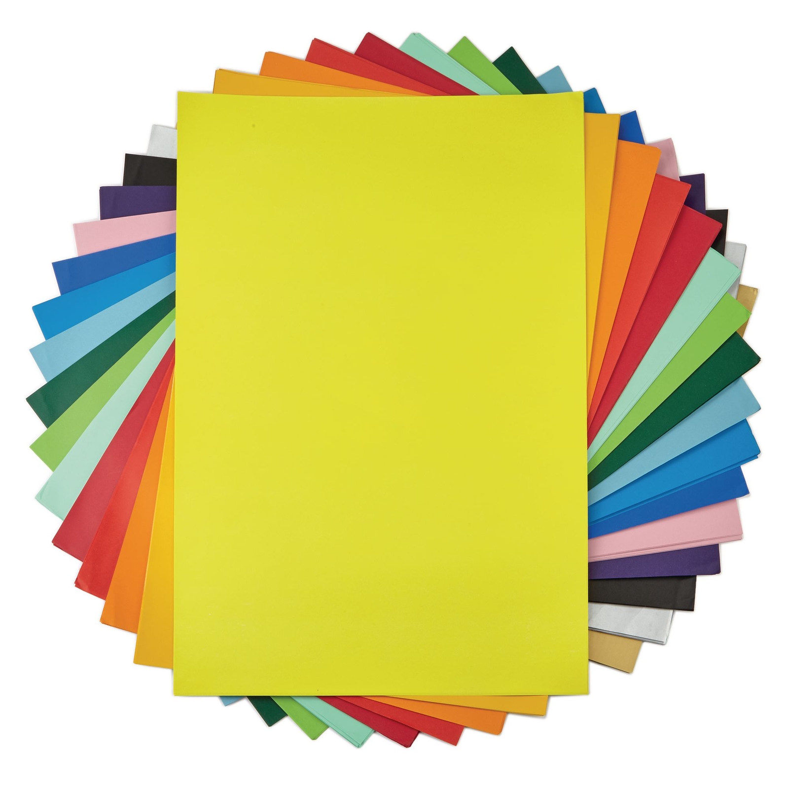 Lemon Yellow Poster Paper Display Sheets - 510mm x 760mm - Pack of 25