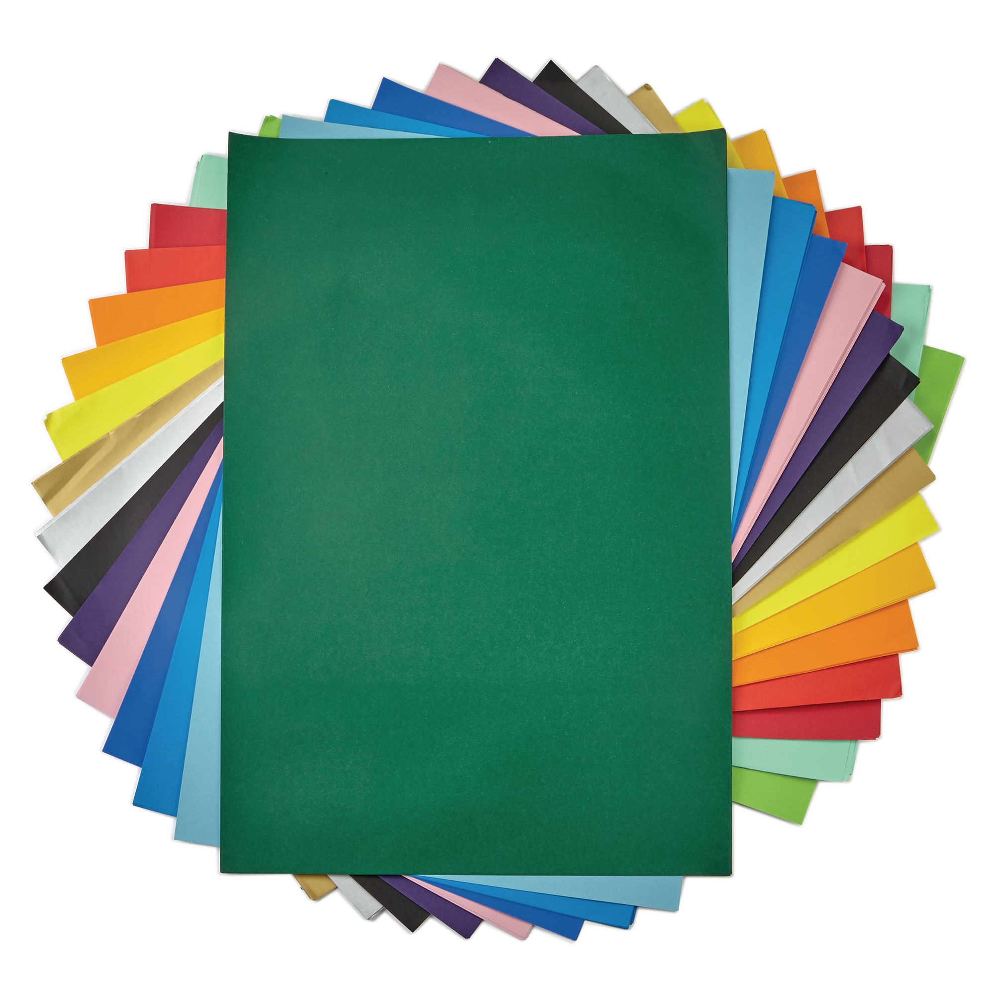 HE375706 - Poster Paper Sheets 510 x 760mm - Dark Green - Pack of 25