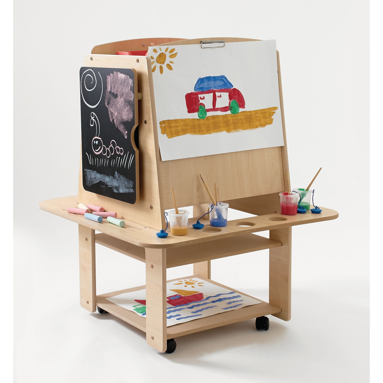 Millhouse - Mobile Storage Easel - Four Sided