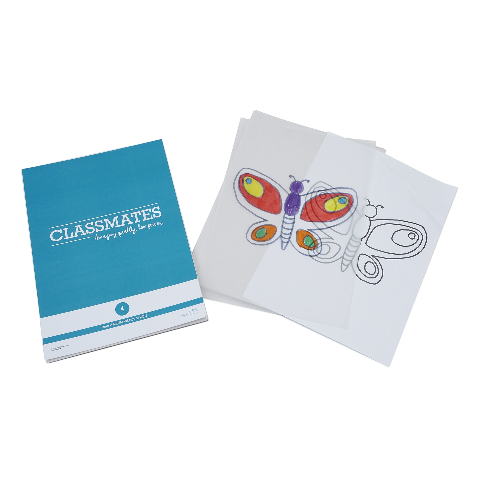 Classmates Tracing Paper Pads - A4 - Pack of 4