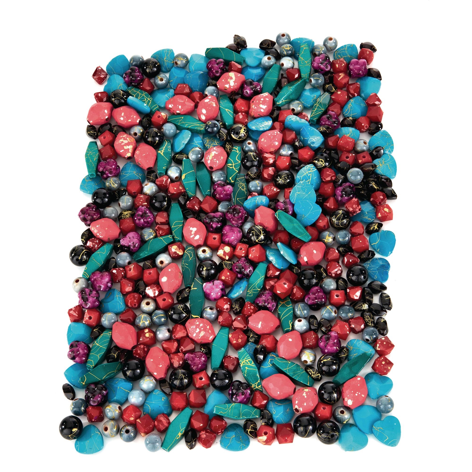 Glass Effect Exotic Beads 500g