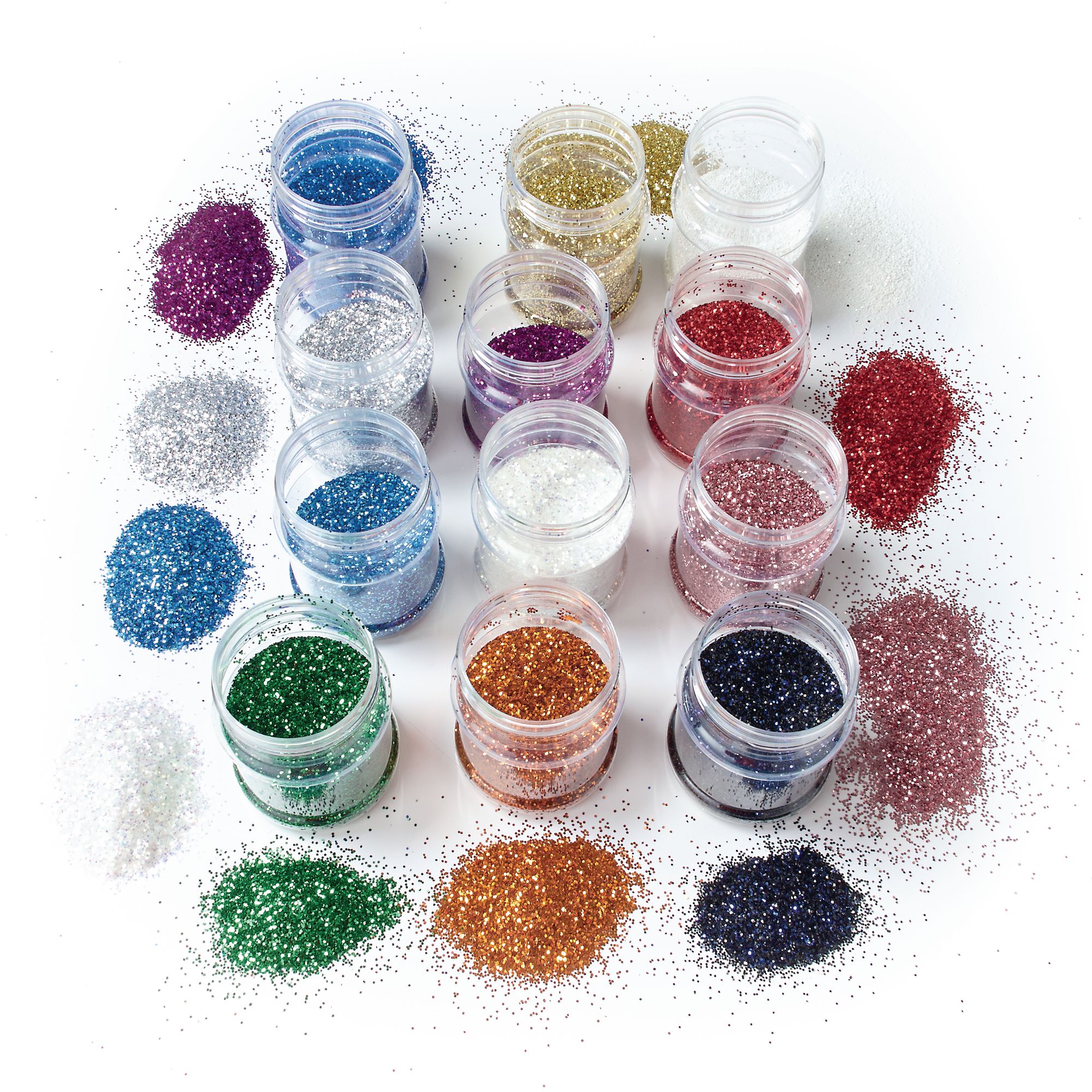 Vibrant Glitter Flakes 100g Pack of 12 HE177196 Hope Education