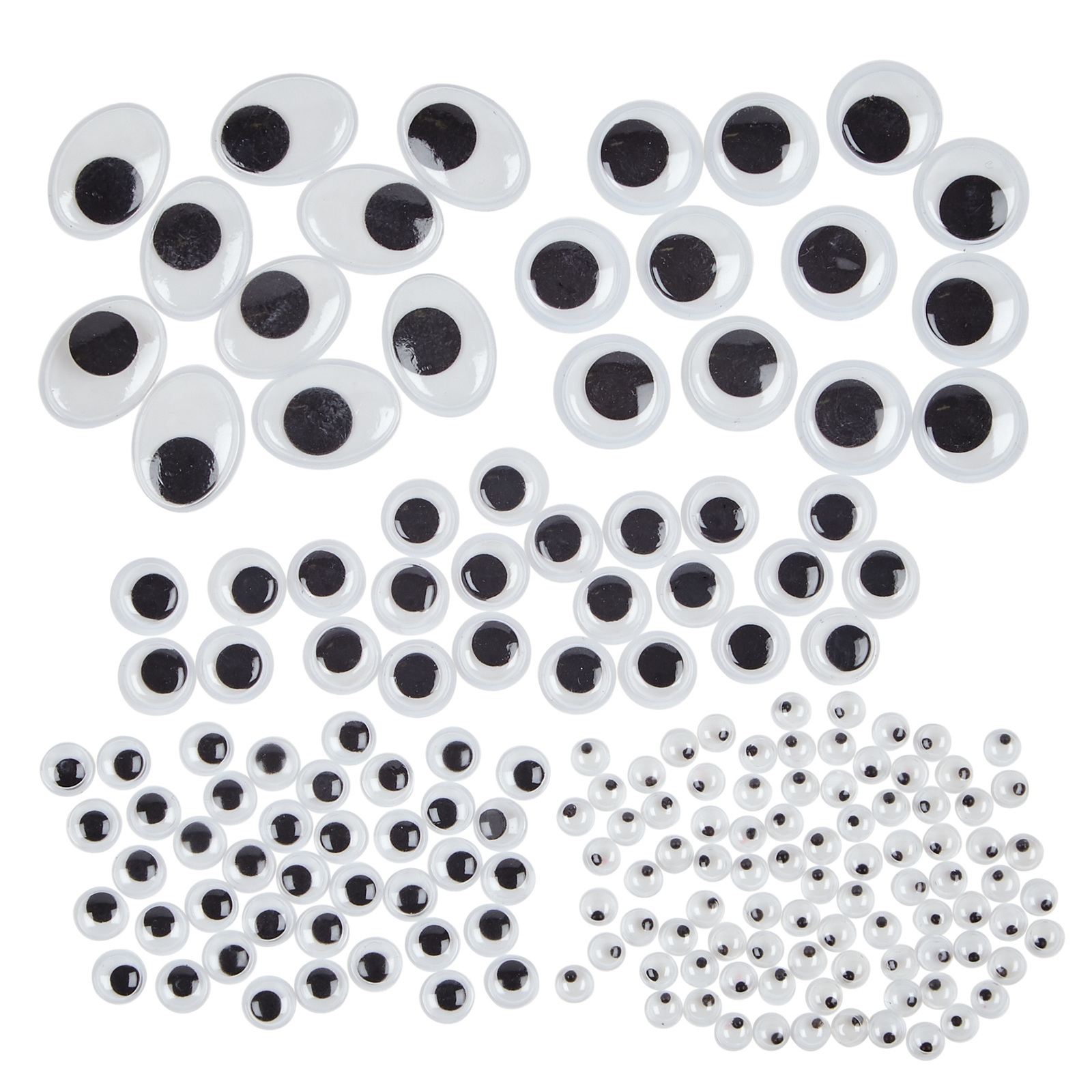 Wiggly Eyes Tube Assortment Pack of 560