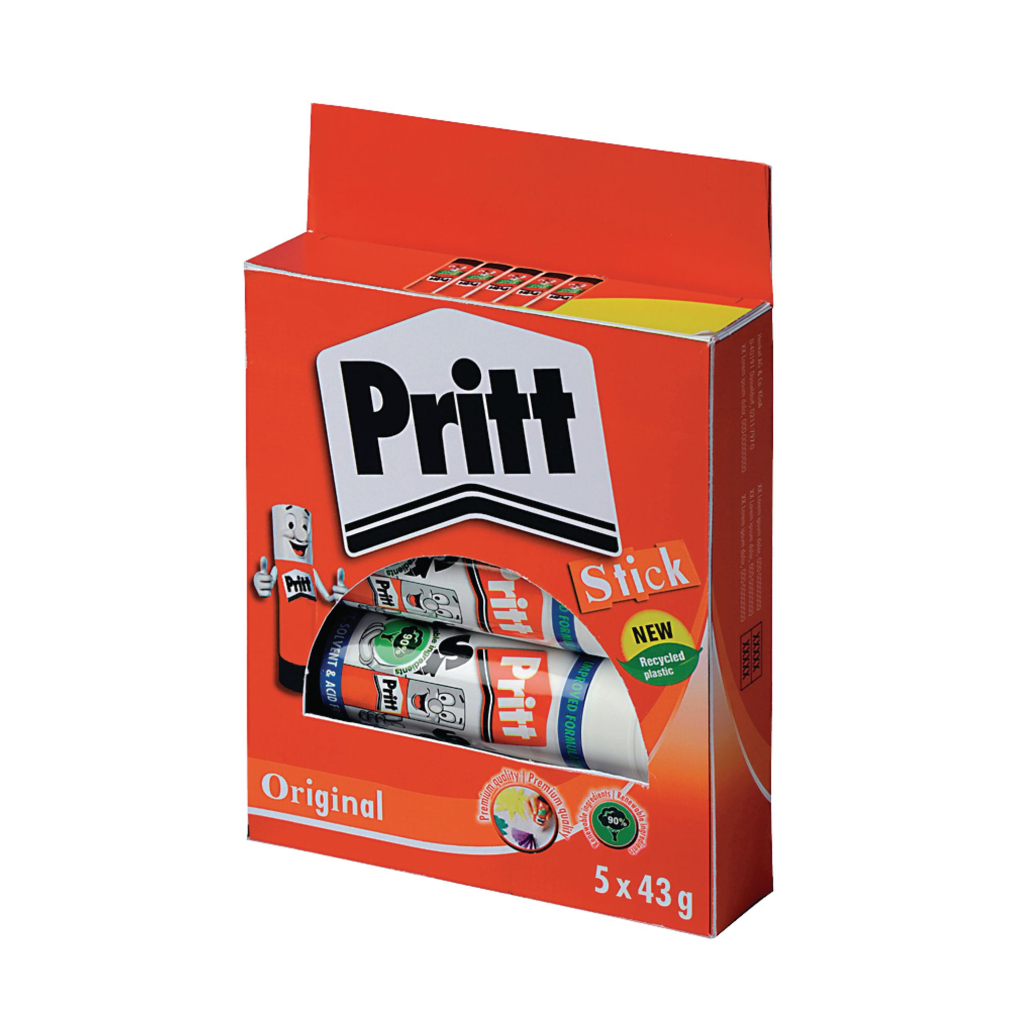 Pritt Stick Original 43g Pack of 5 GLS Educational Supplies